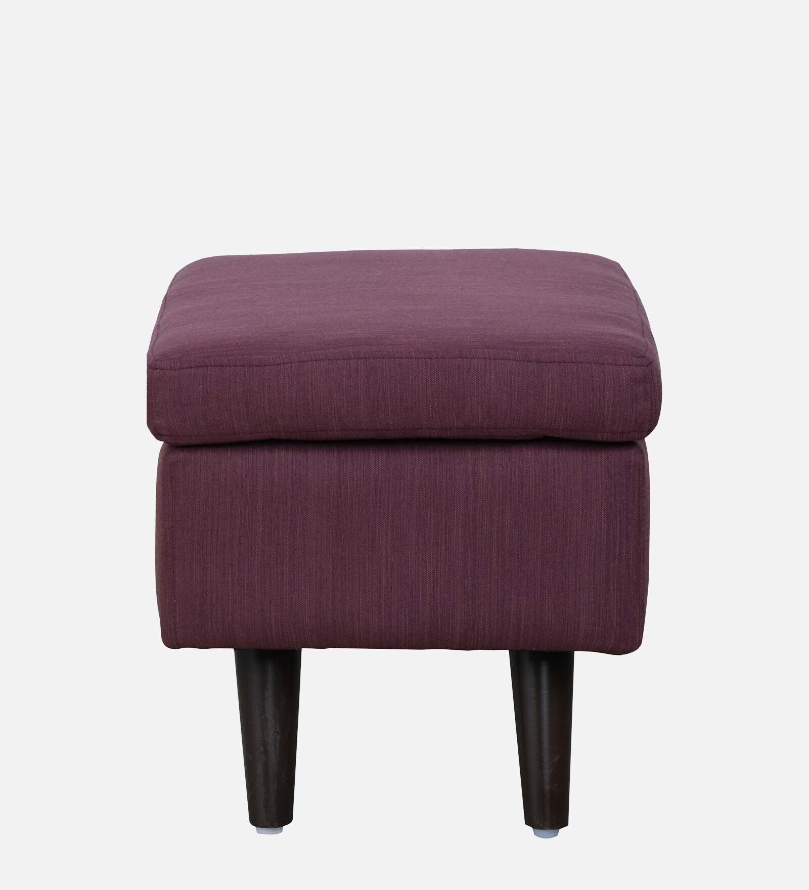 Cuddle Fabric Wing Chair In Wine Colour With Foot Stool