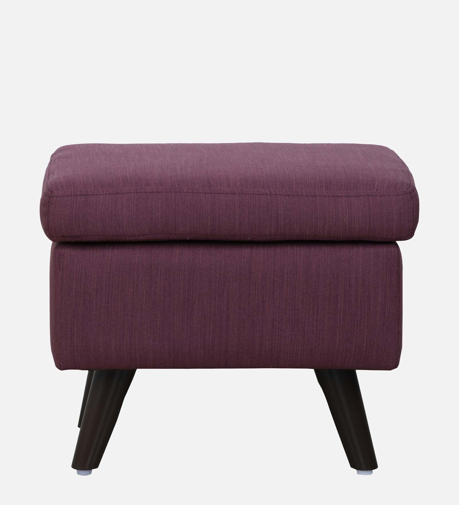 Cuddle Fabric Wing Chair In Wine Colour With Foot Stool