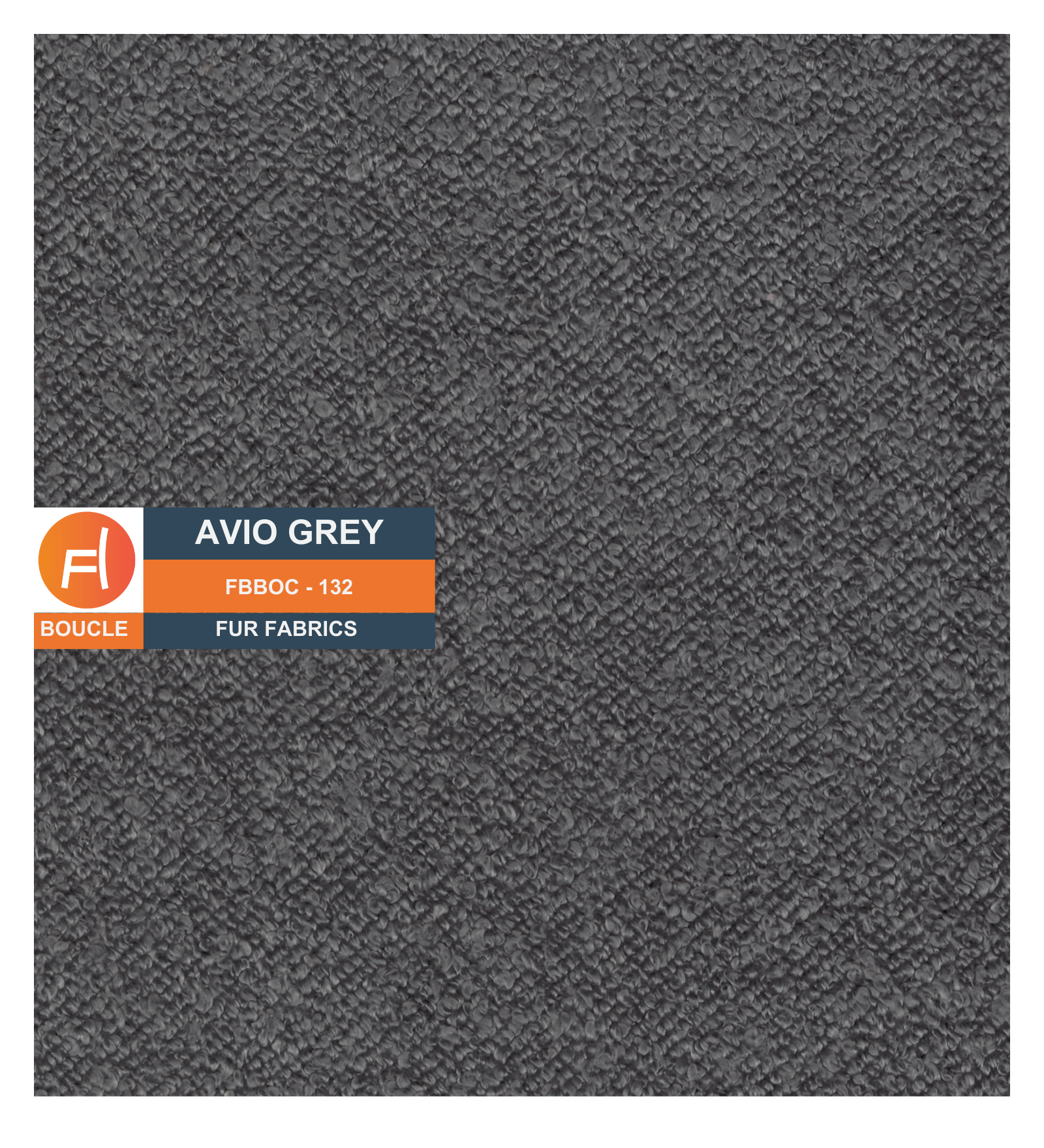 Nesco Boucle Fabric 1 Seater Sofa In Avio Grey Colour - Febonic Living