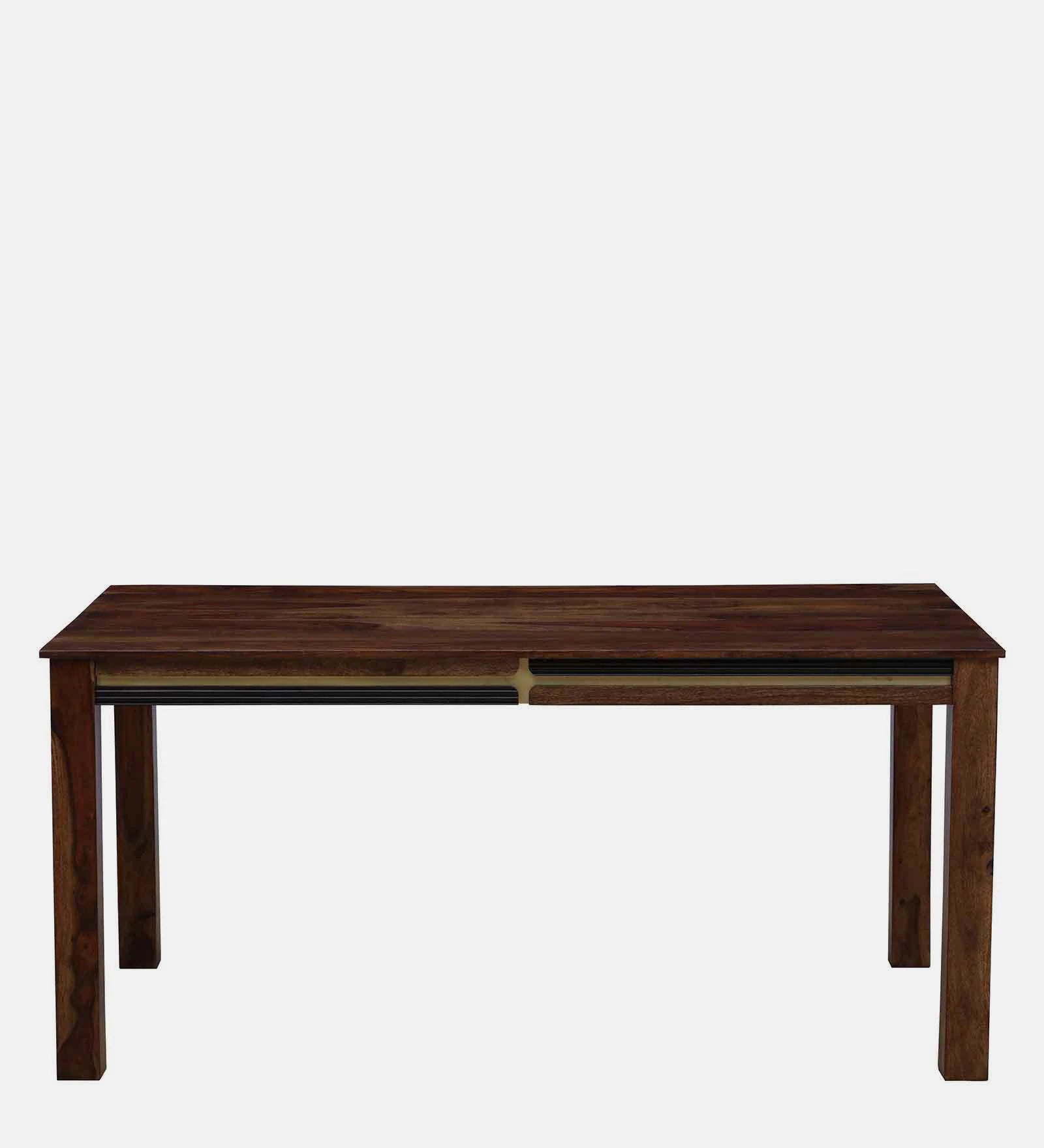 Rook Sheesham Wood 6 Seater Dining Set In Scratch Resistant Provincial Teak Finish - Febonic Living
