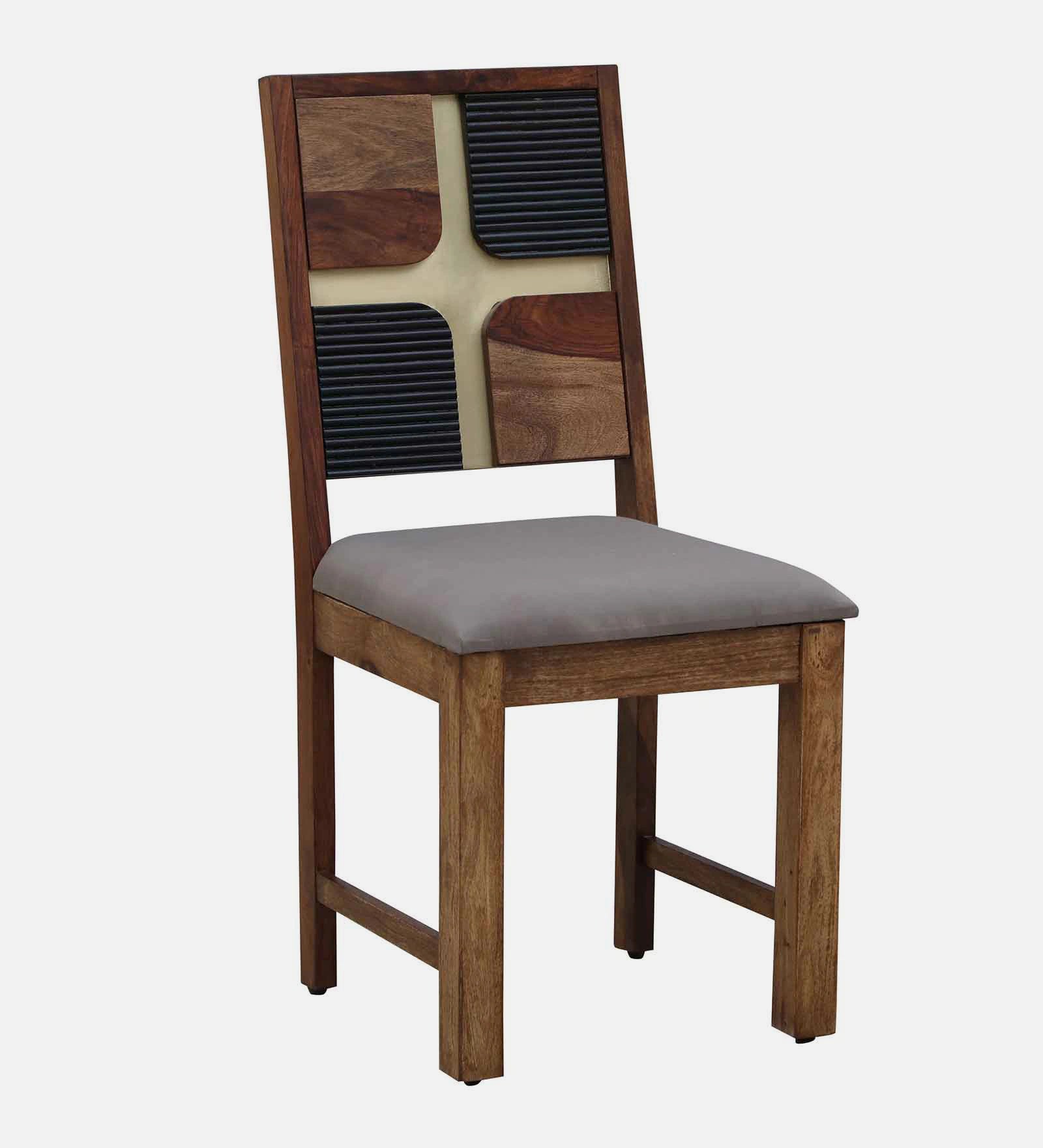 Rook Sheesham Wood Dining Chairs In Scratch Resistant Provincial Teak Finish (Set Of 2) - Febonic Living