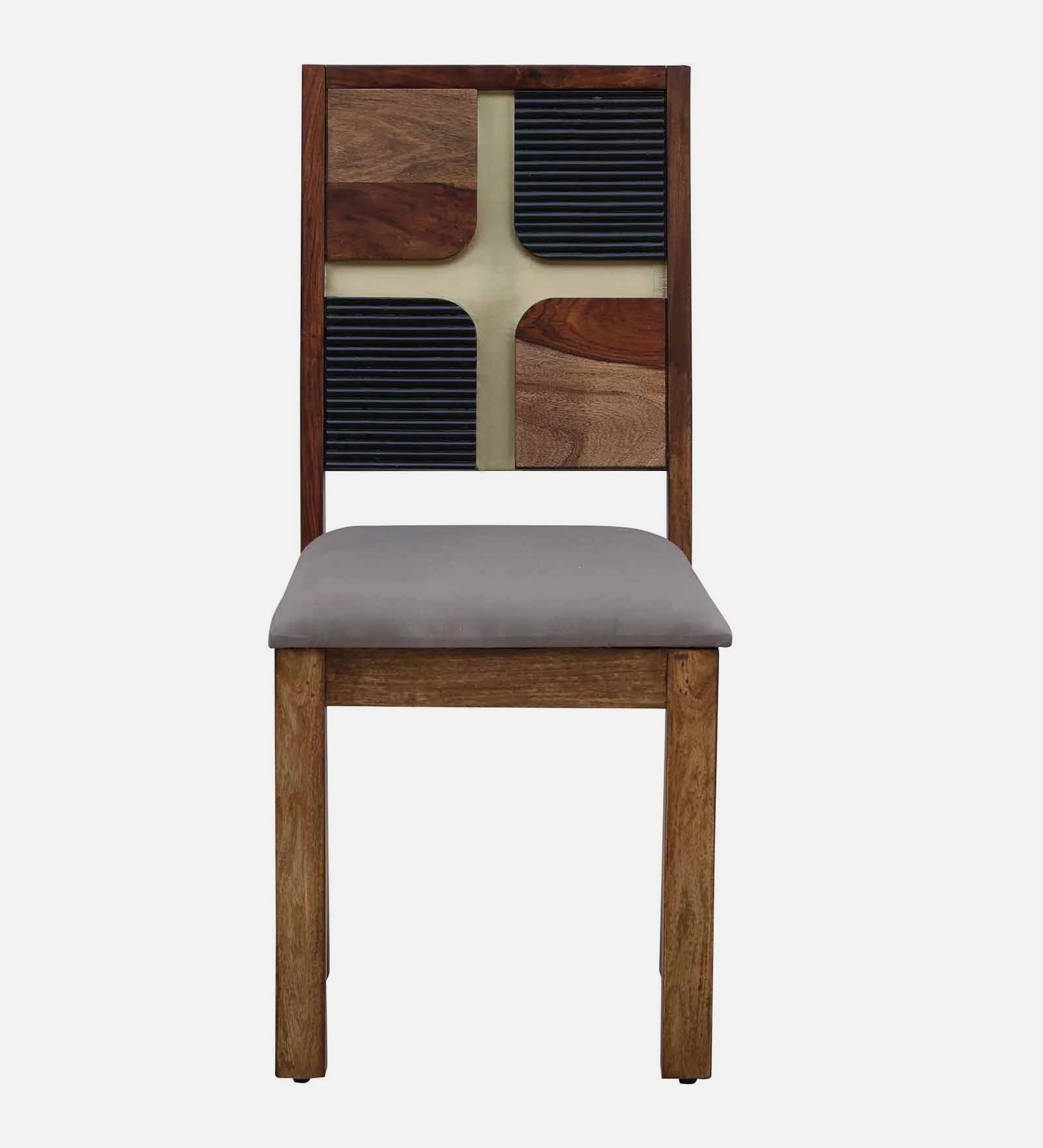 Rook Sheesham Wood Dining Chairs In Scratch Resistant Provincial Teak Finish (Set Of 2) - Febonic Living