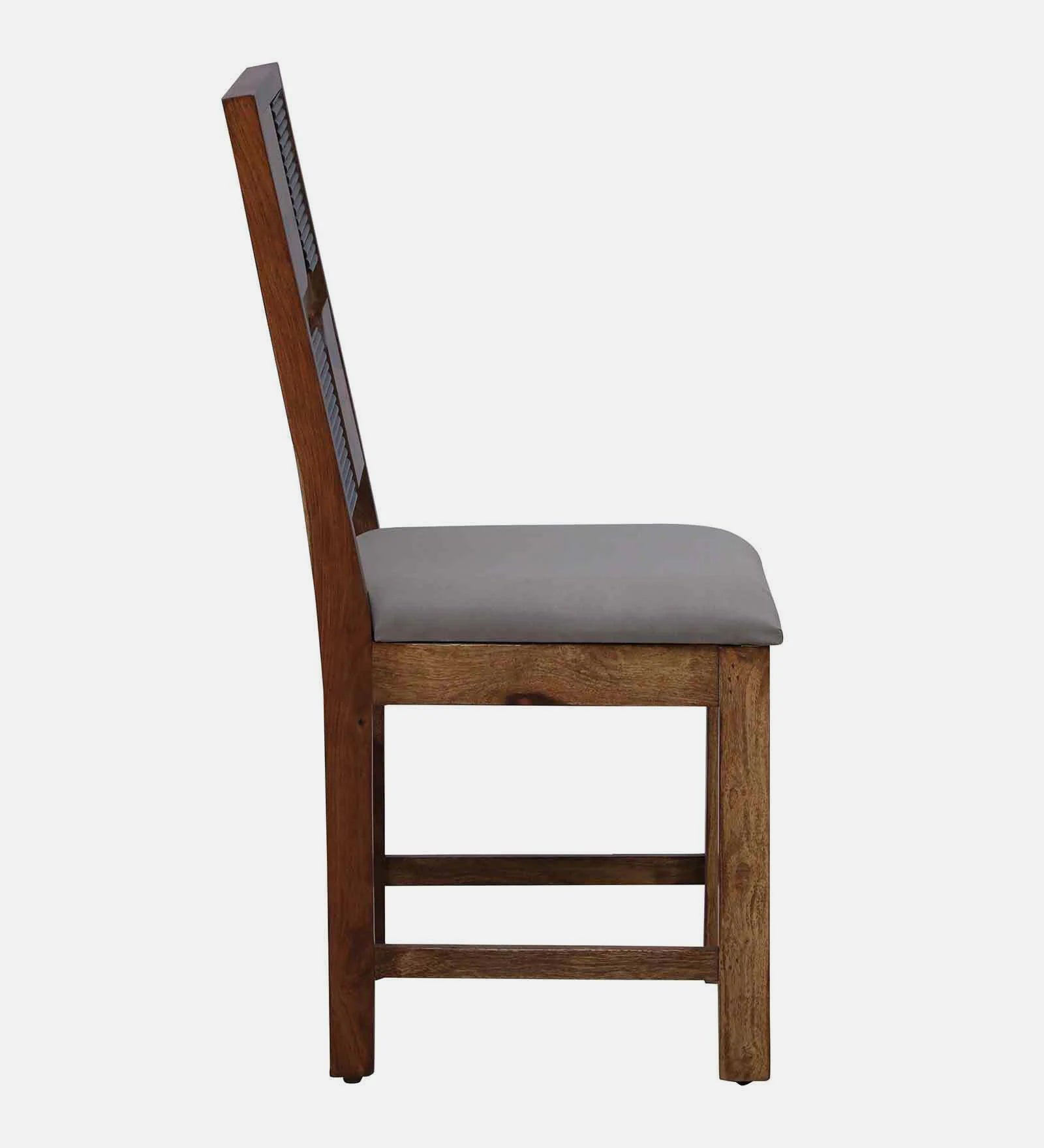 Rook Sheesham Wood Dining Chairs In Scratch Resistant Provincial Teak Finish (Set Of 2) - Febonic Living