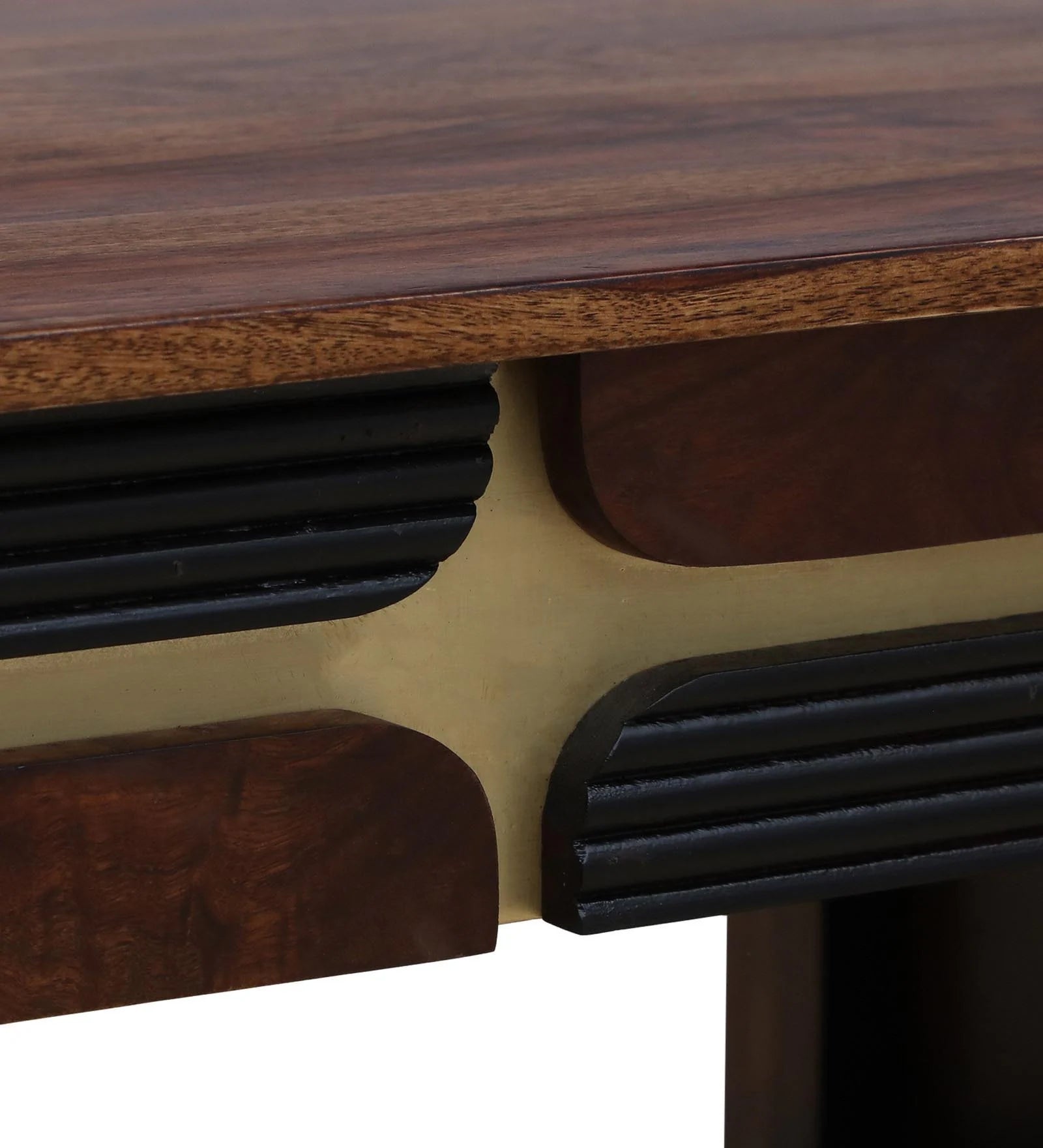 Rook Sheesham Wood Writing Table With Scratch Resistant In Provincial Teak Finish - Febonic Living