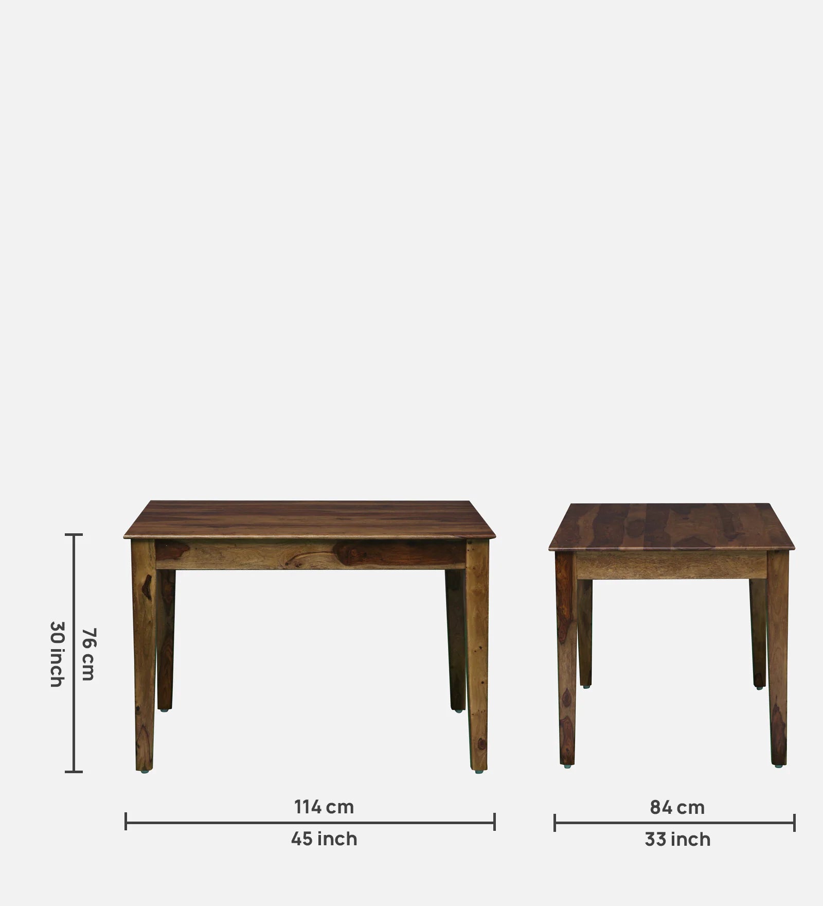 Albans Sheesham Wood 4 Seater Dining Set In Provincial Teak Finish - Febonic Living