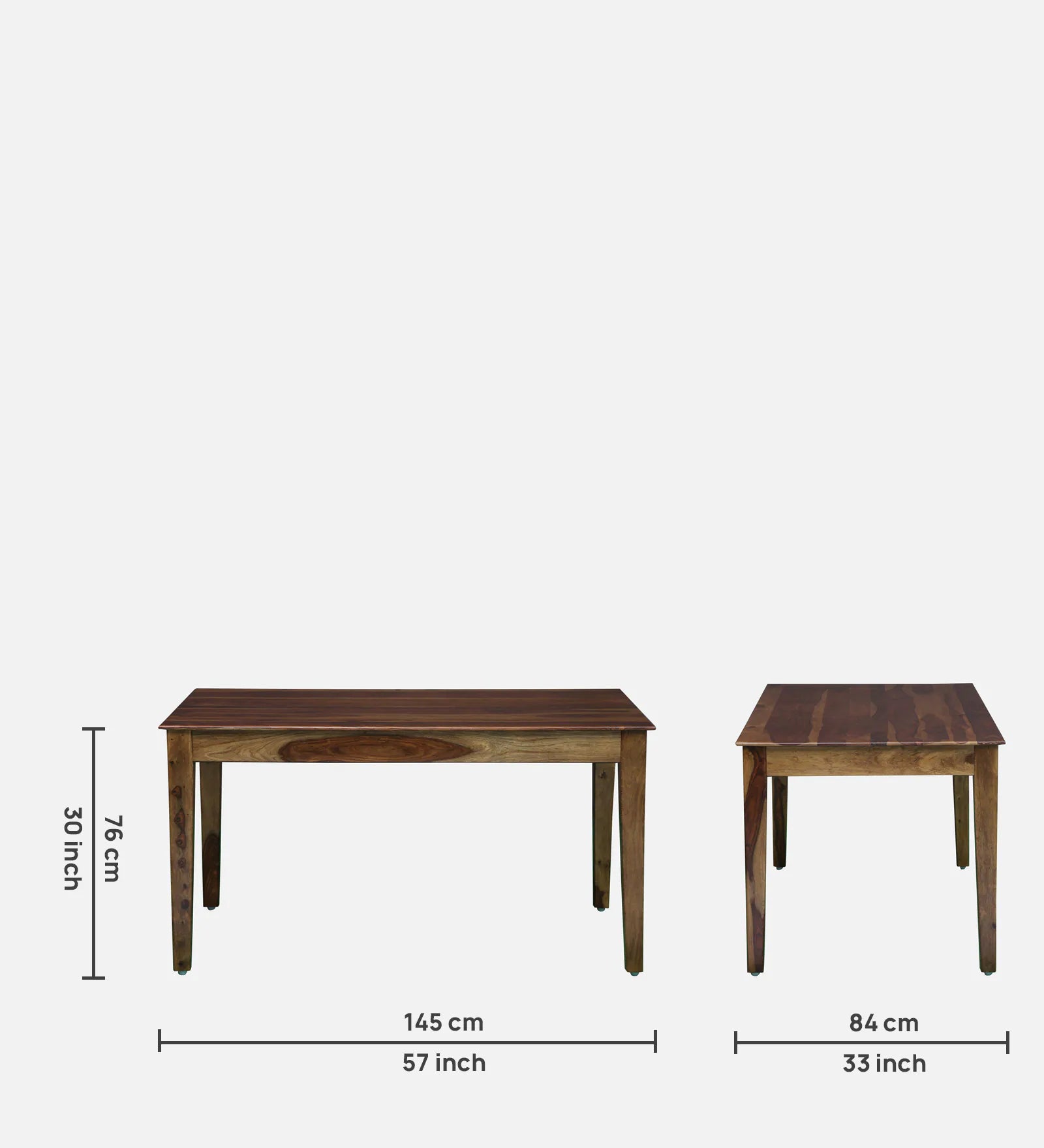Albans Sheesham Wood 6 Seater Dining Set In Provincial Teak Finish - Febonic Living