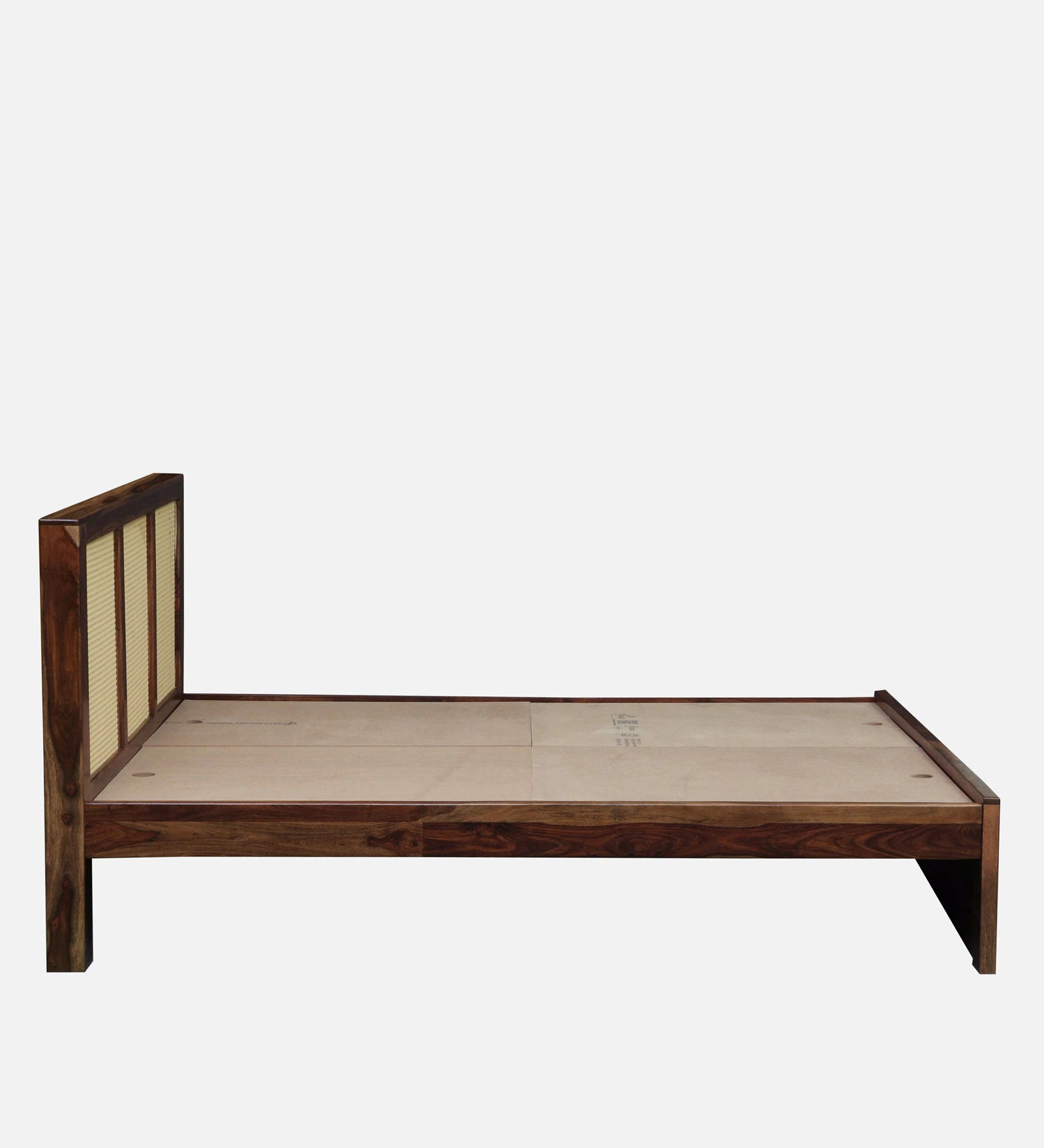 Albans Sheesham Wood Queen Size Bed In Provincial Teak Finish - Febonic Living