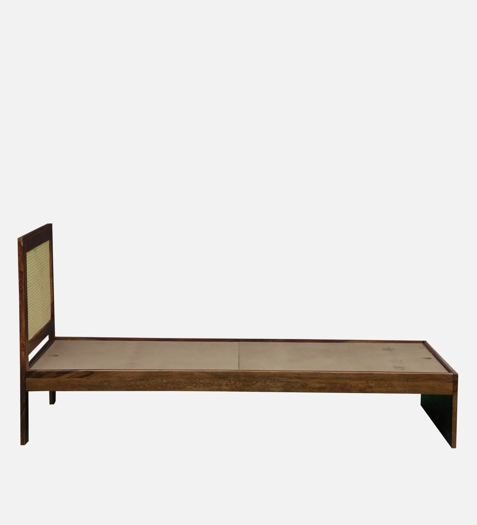Albans Sheesham Wood Single Bed In Provincial Teak Finish Wudmor By Febonic