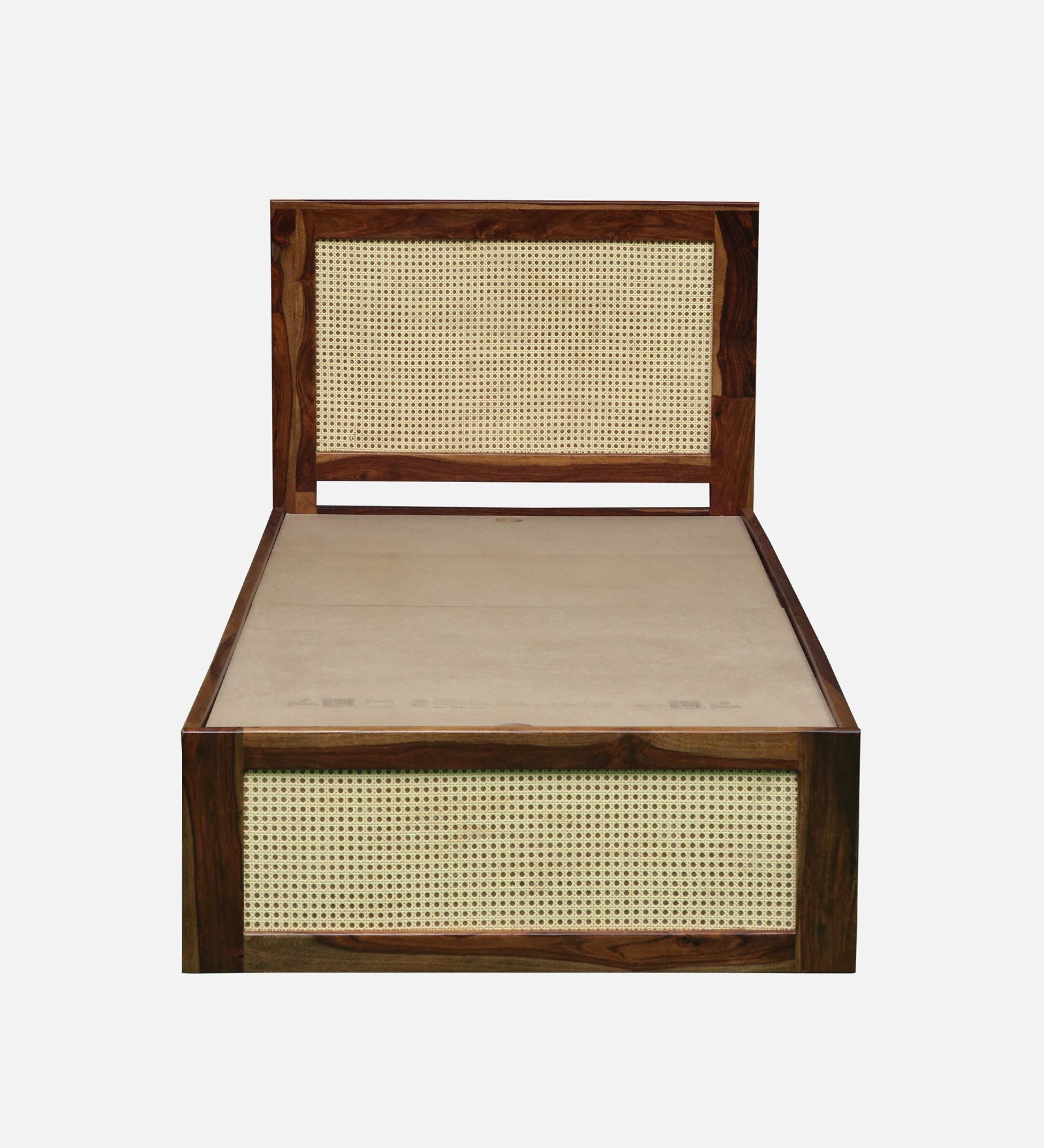 Albans Sheesham Wood Single Bed In Provincial Teak Finish With Trundle - Febonic Living