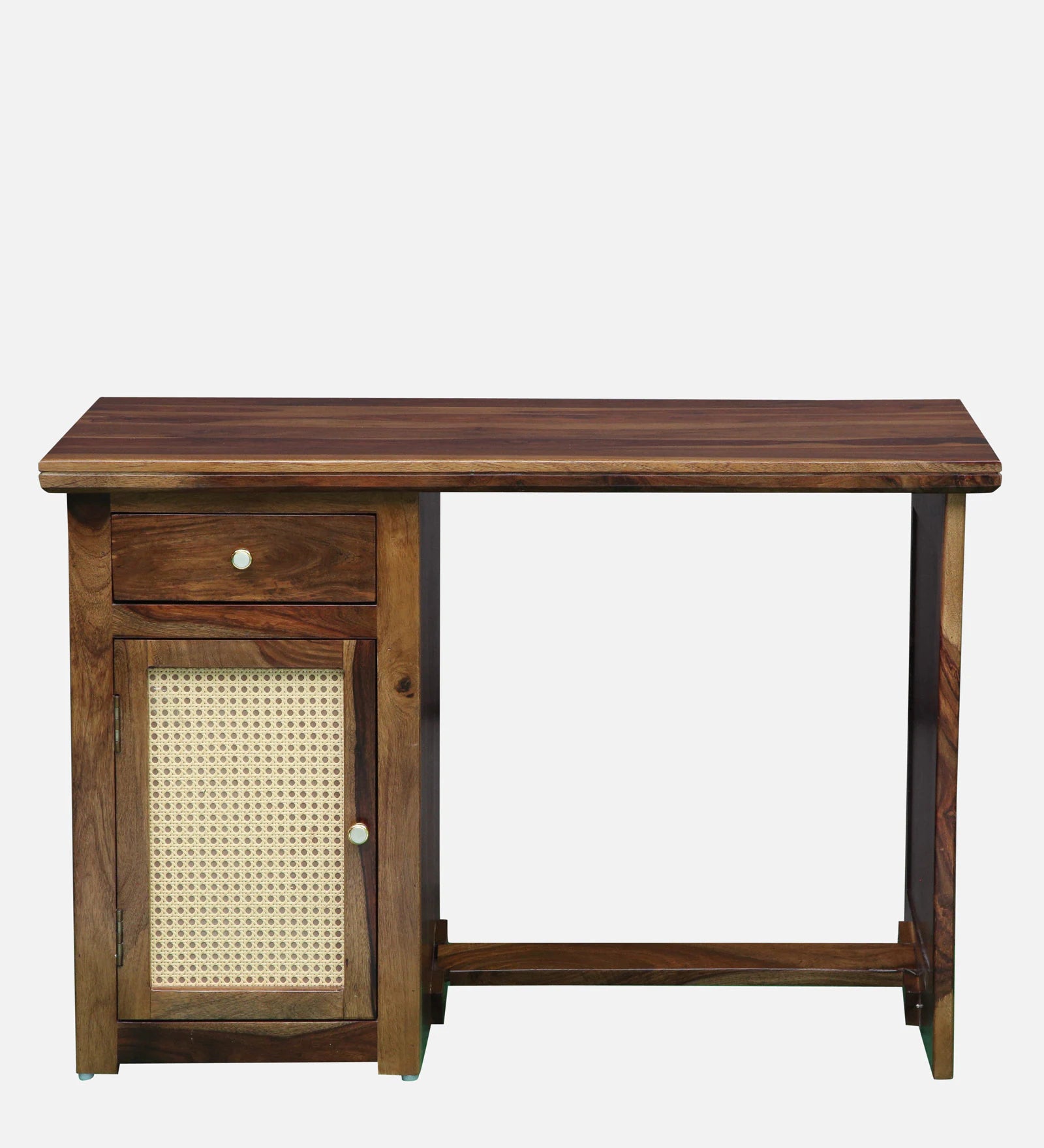 Albans Sheesham Wood Writing Table In Provincial Teak Finish - Febonic Living
