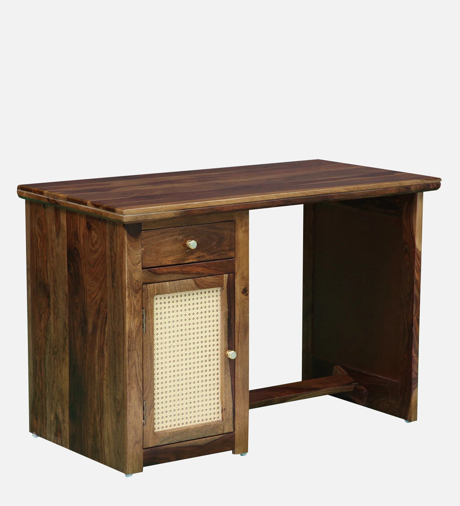 Albans Sheesham Wood Writing Table In Provincial Teak Finish - Febonic Living