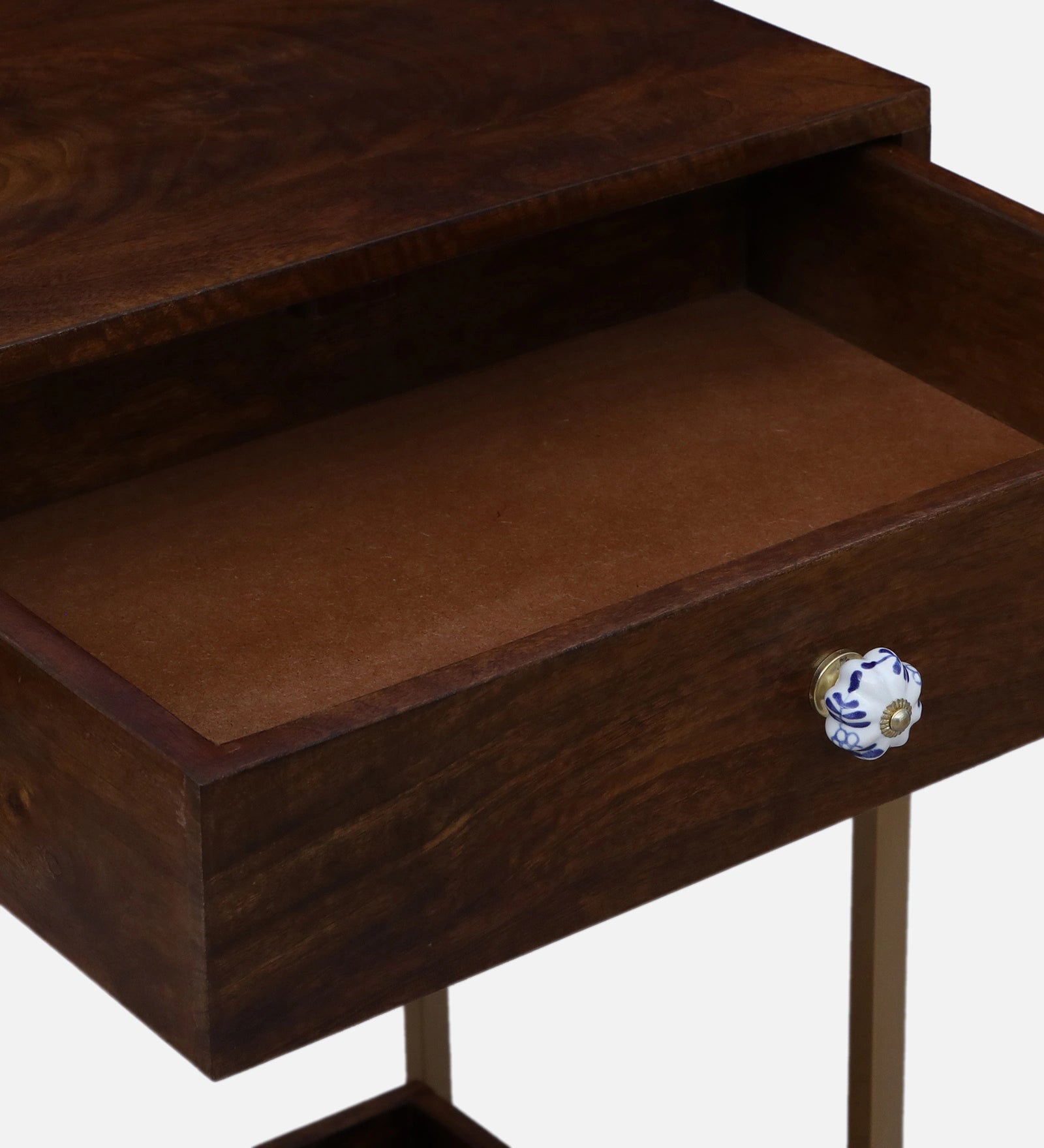 Macon Solid Wood Console Table In Provincial Teak Finish - Febonic Living