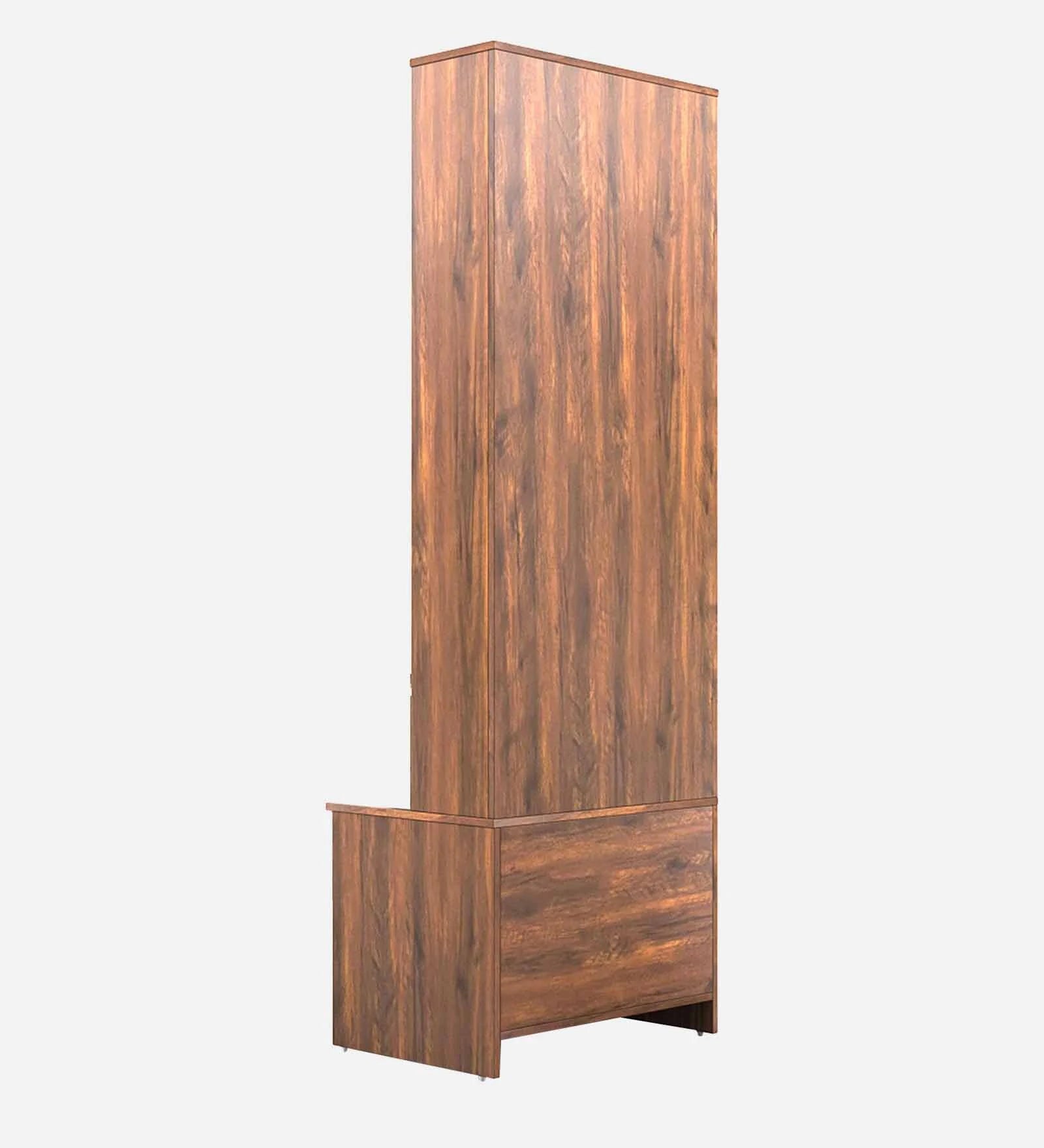 Batum Dressing Unit In Oral Walnut And Frosty White Finish With Mirror - Febonic Living