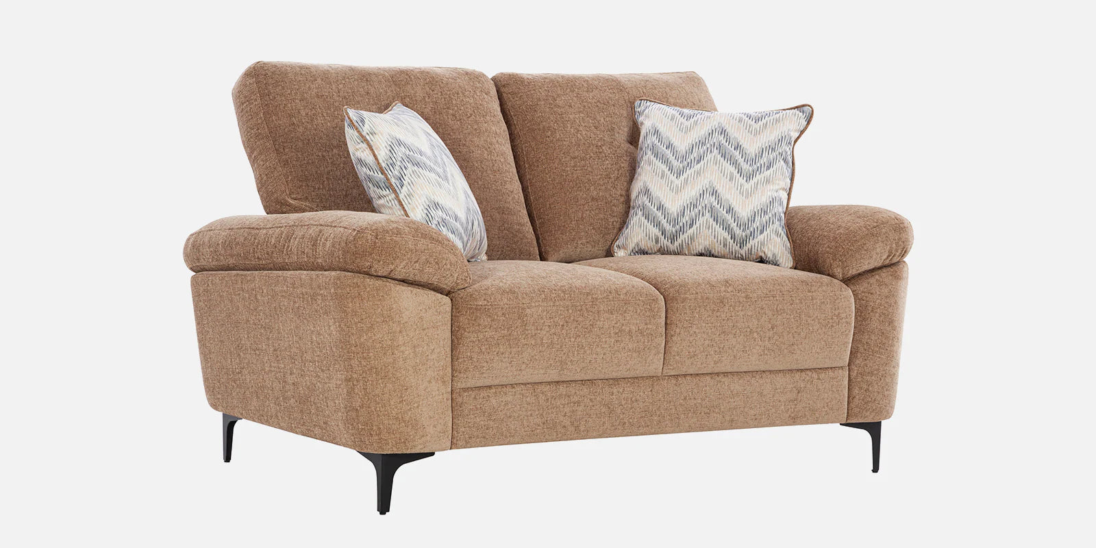 Amsterdam Fabric 2 Seater Sofa In Cosmic Beige Colour - Febonic Living