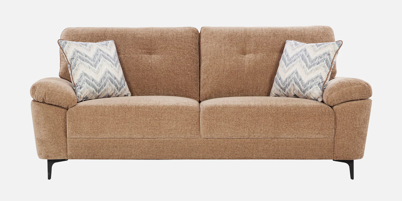 Amsterdam Fabric 3 Seater Sofa In Cosmic Beige Colour - Febonic Living