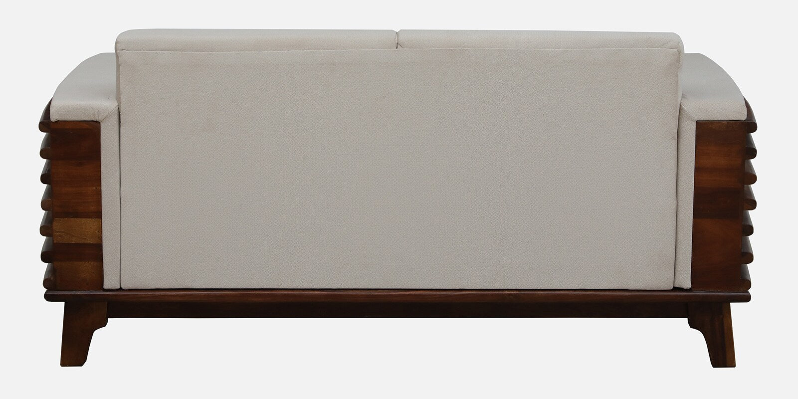 Tanu Sheesham Wood 2 Seater Sofa In Beige Colour - Febonic Living