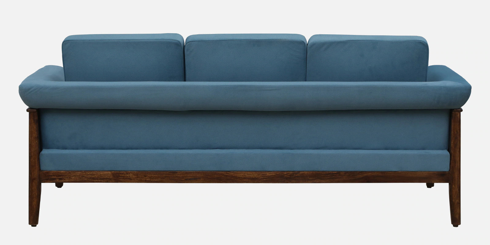 Chalki Sheesham Wood 3 Seater Sofa In Blue Colour - Febonic Living