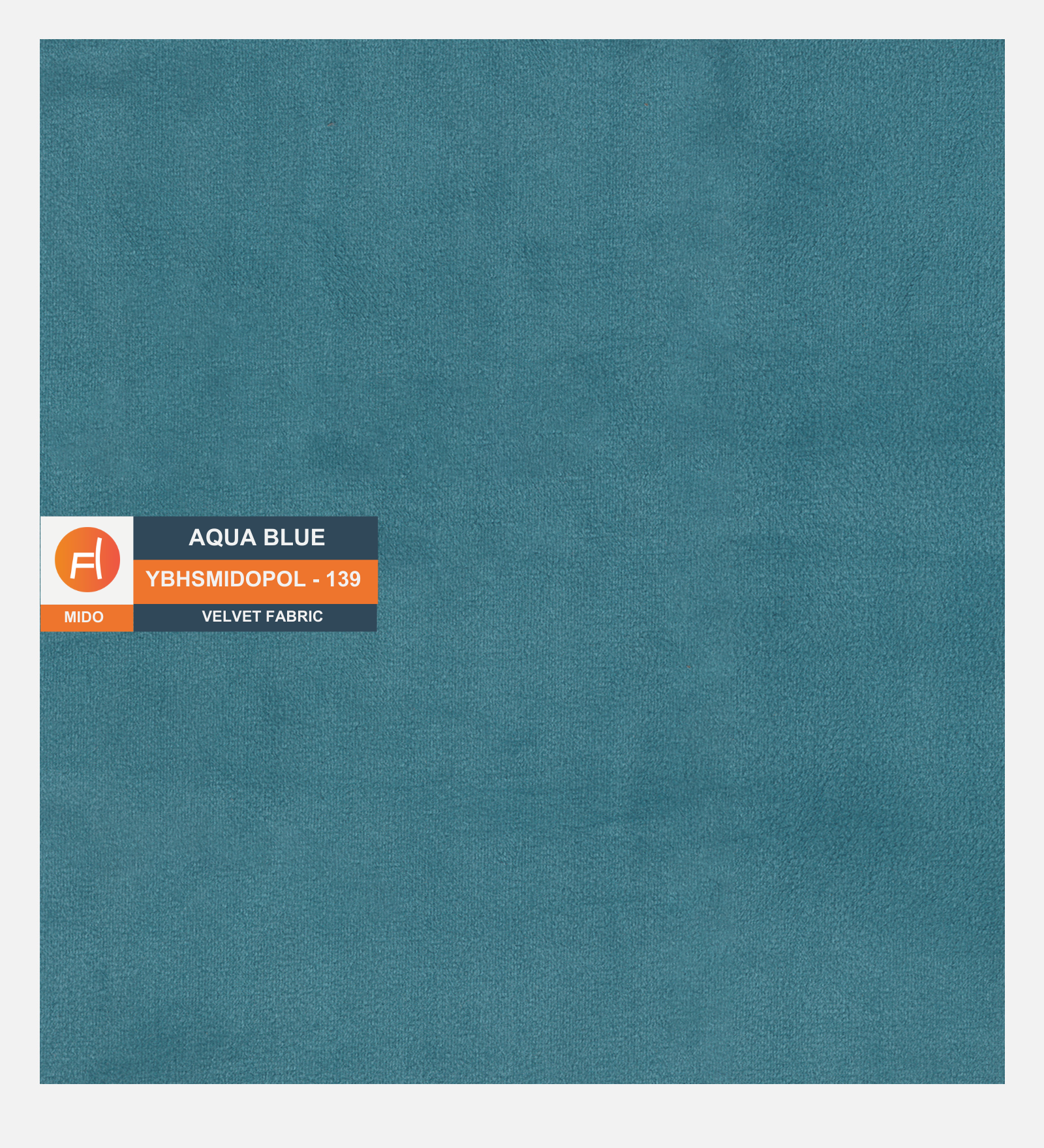 Sumo Velvet 1 Seater Sofa In Aqua Blue Colour - Febonic Living