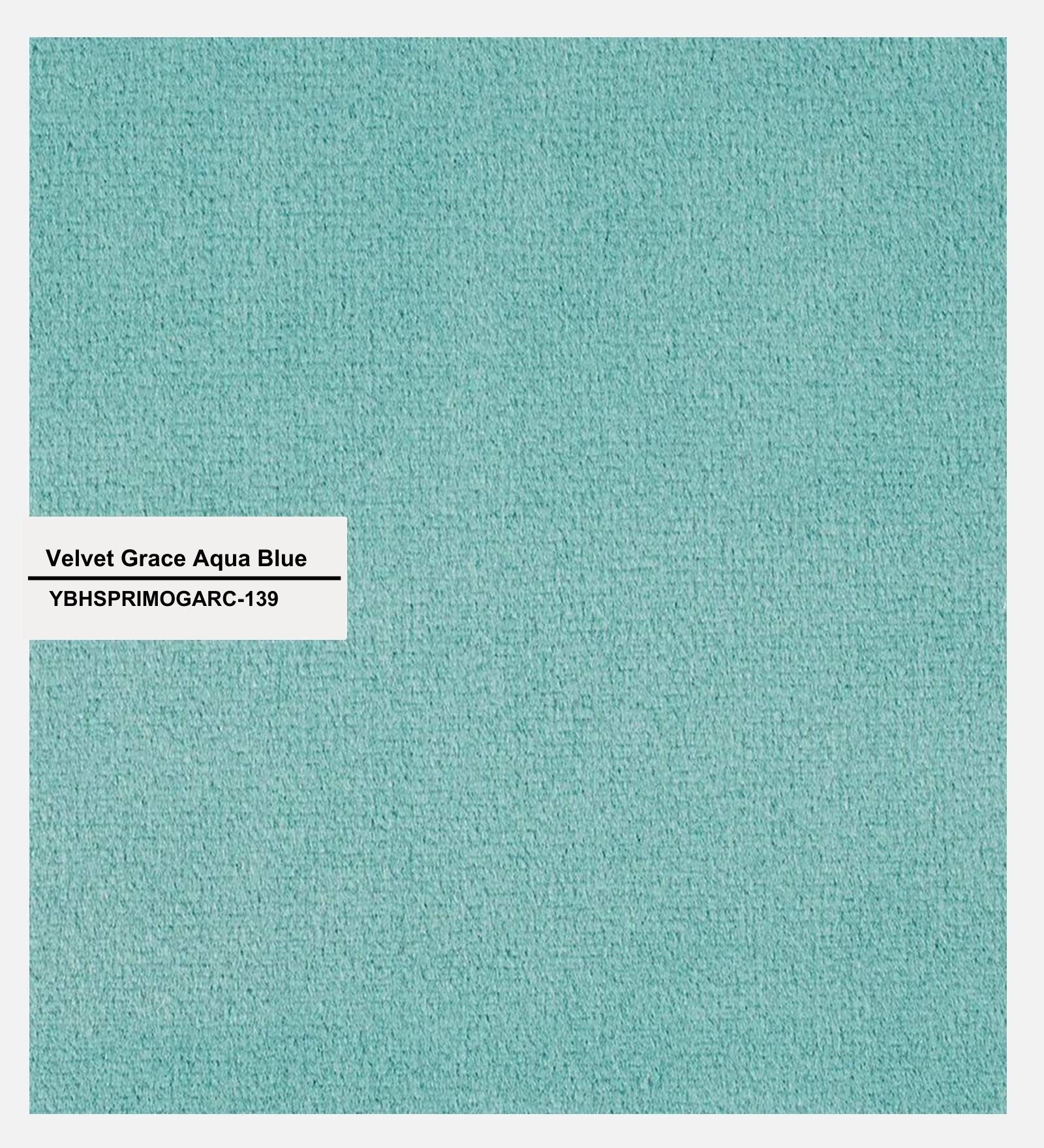 Haru Velvet 1 Seater Sofa In Barmunda Aqua Colour - Febonic Living