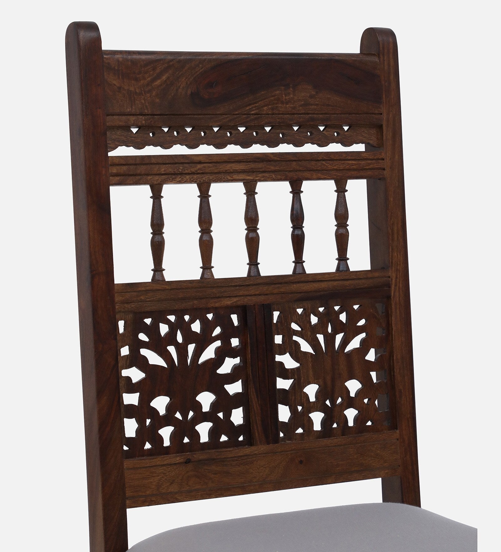 Gati Sheesham Wood Dining Chairs In Provincial Teak Finish (Set Of 2) - Febonic Living