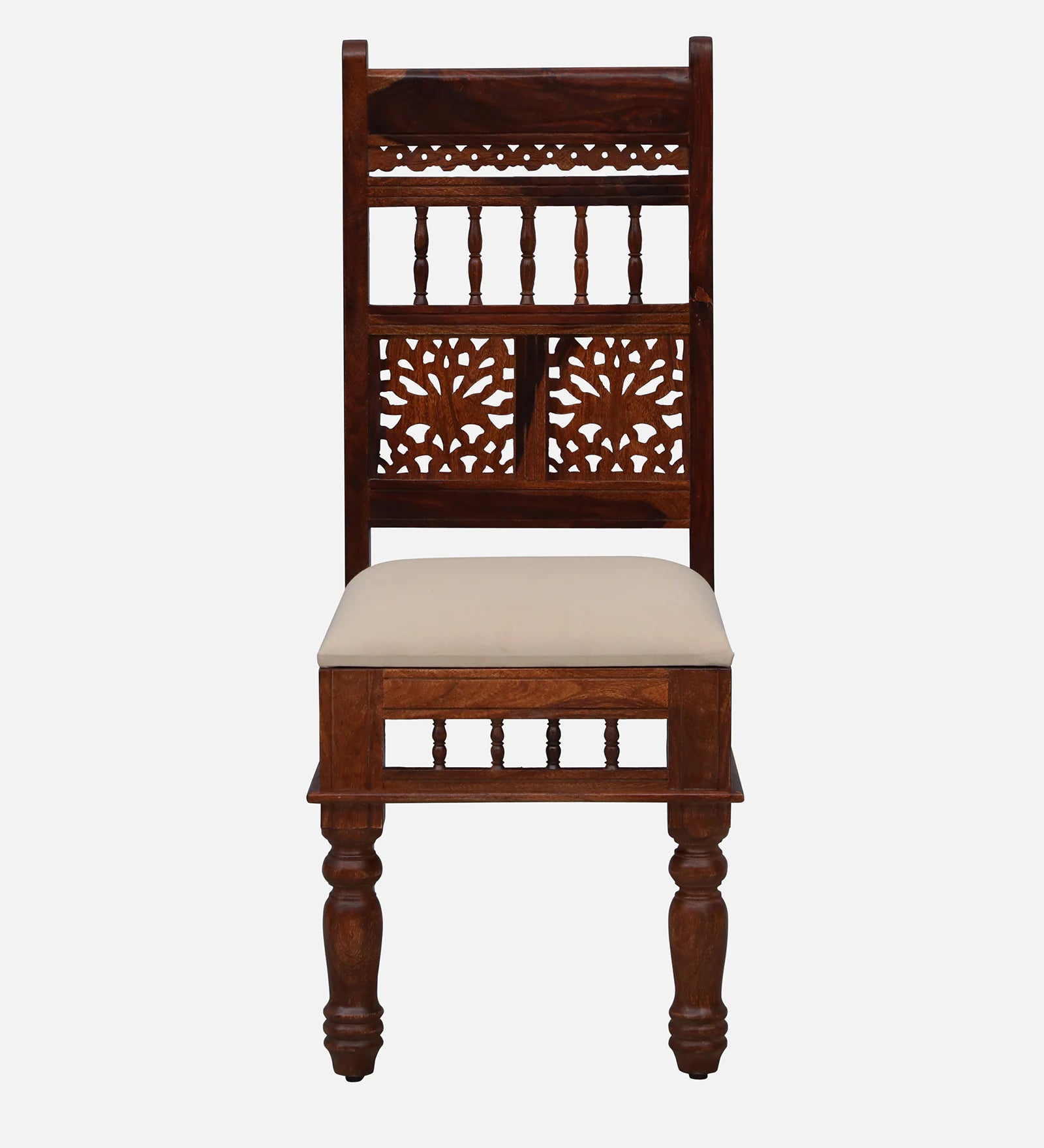 Gati Sheesham Wood Dining Chairs In Honey Oak Finish (Set Of 2) - Febonic Living