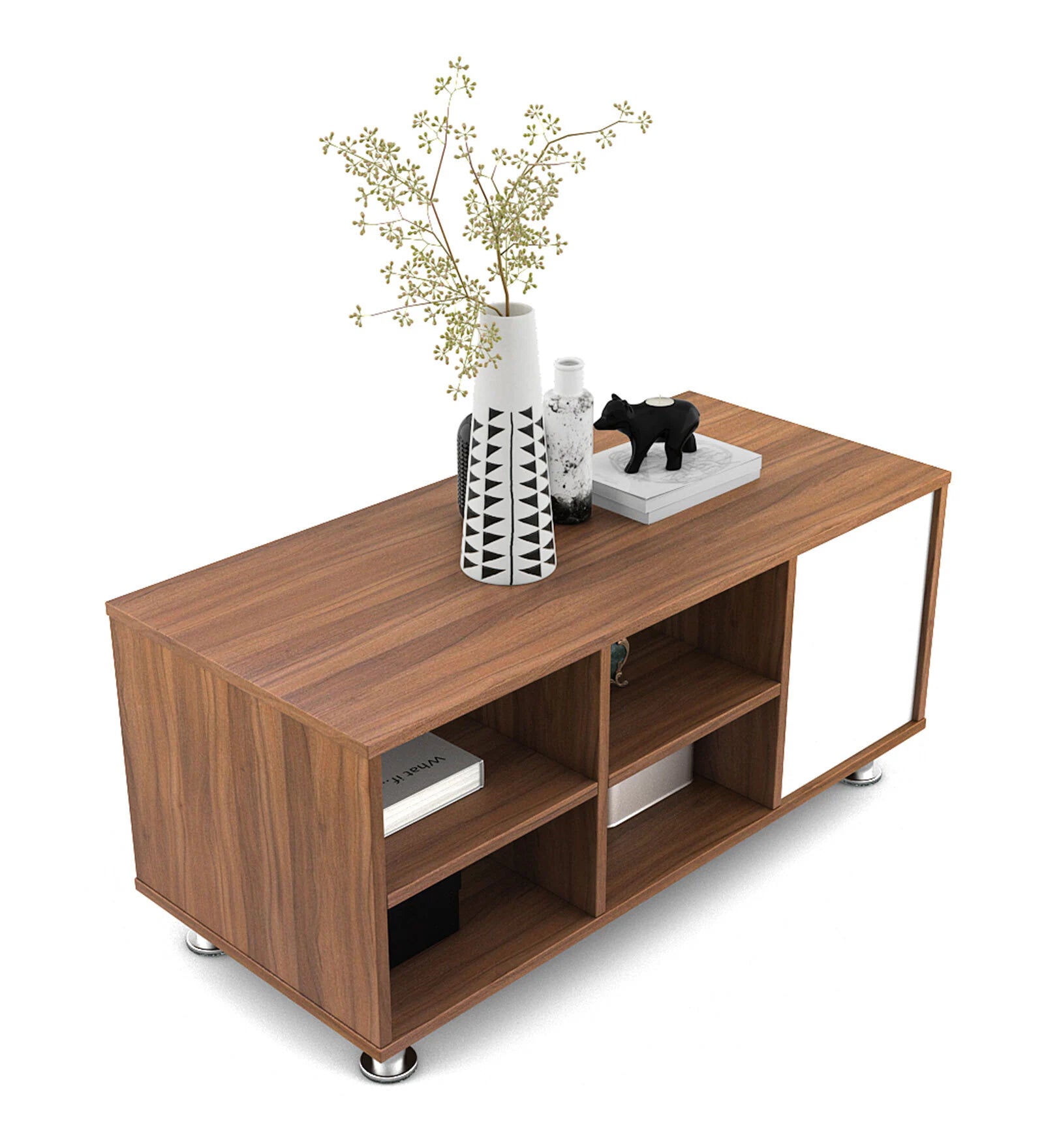 Josie Coffee Table In Oral Walnut Finish - Febonic Living