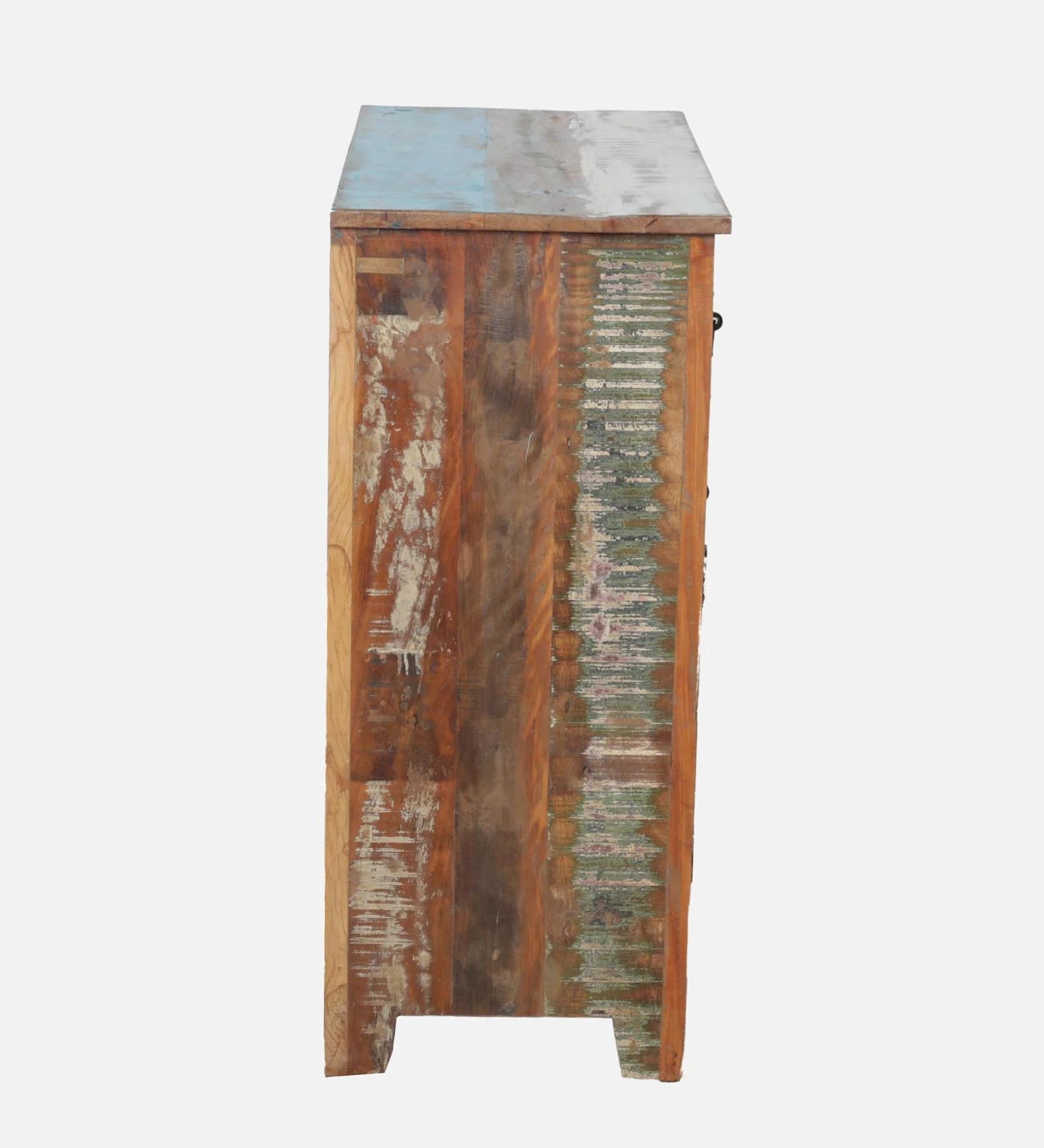 Ezla Reclaimed Wood Cabinet In Distress Finish - Febonic Living
