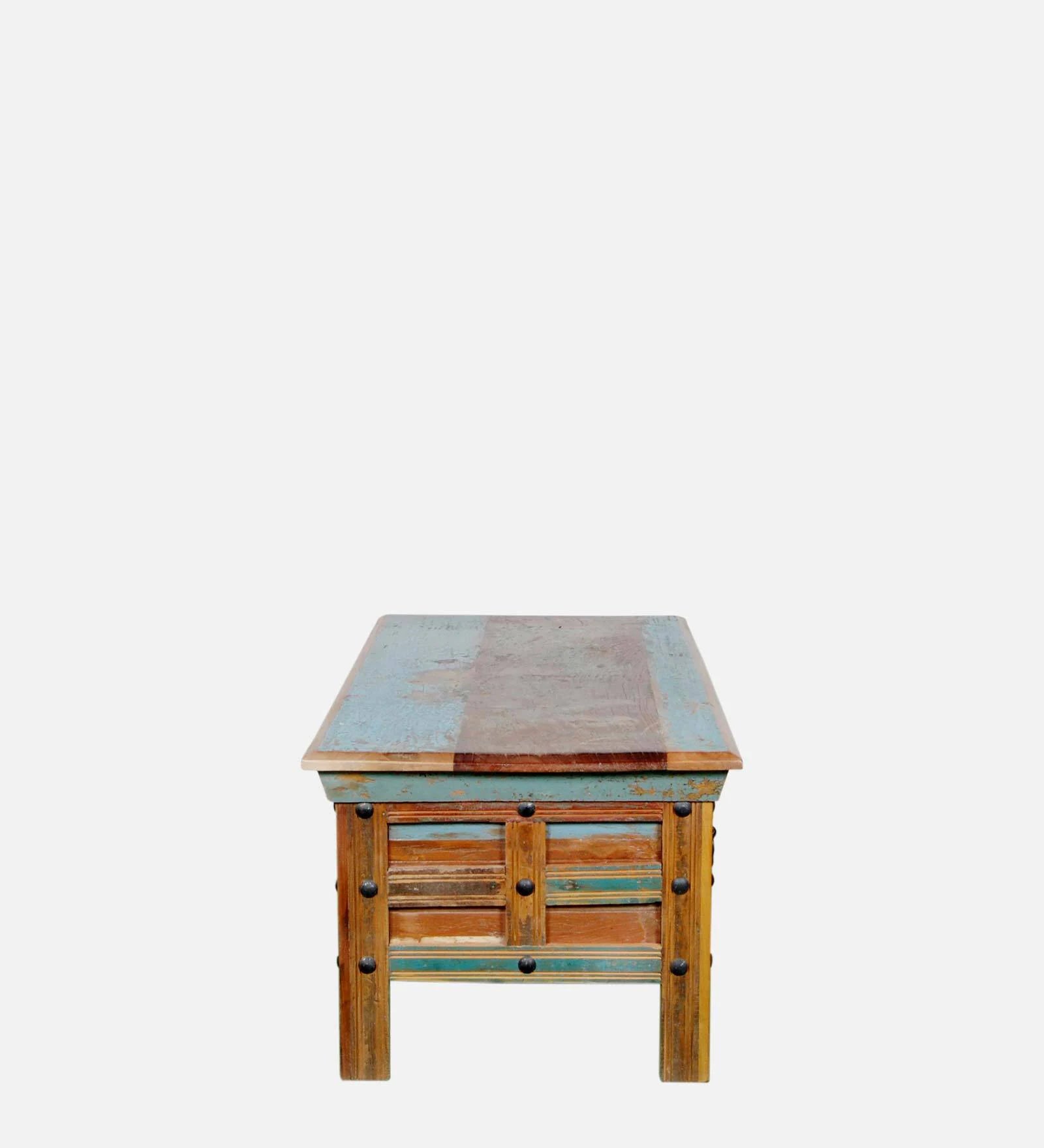 Ezla Reclaimed Wood Coffee Table In Distress Finish - Febonic Living