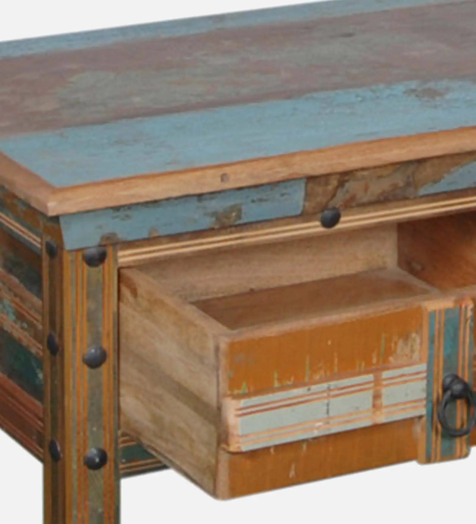 Ezla Reclaimed Wood Coffee Table In Distress Finish - Febonic Living