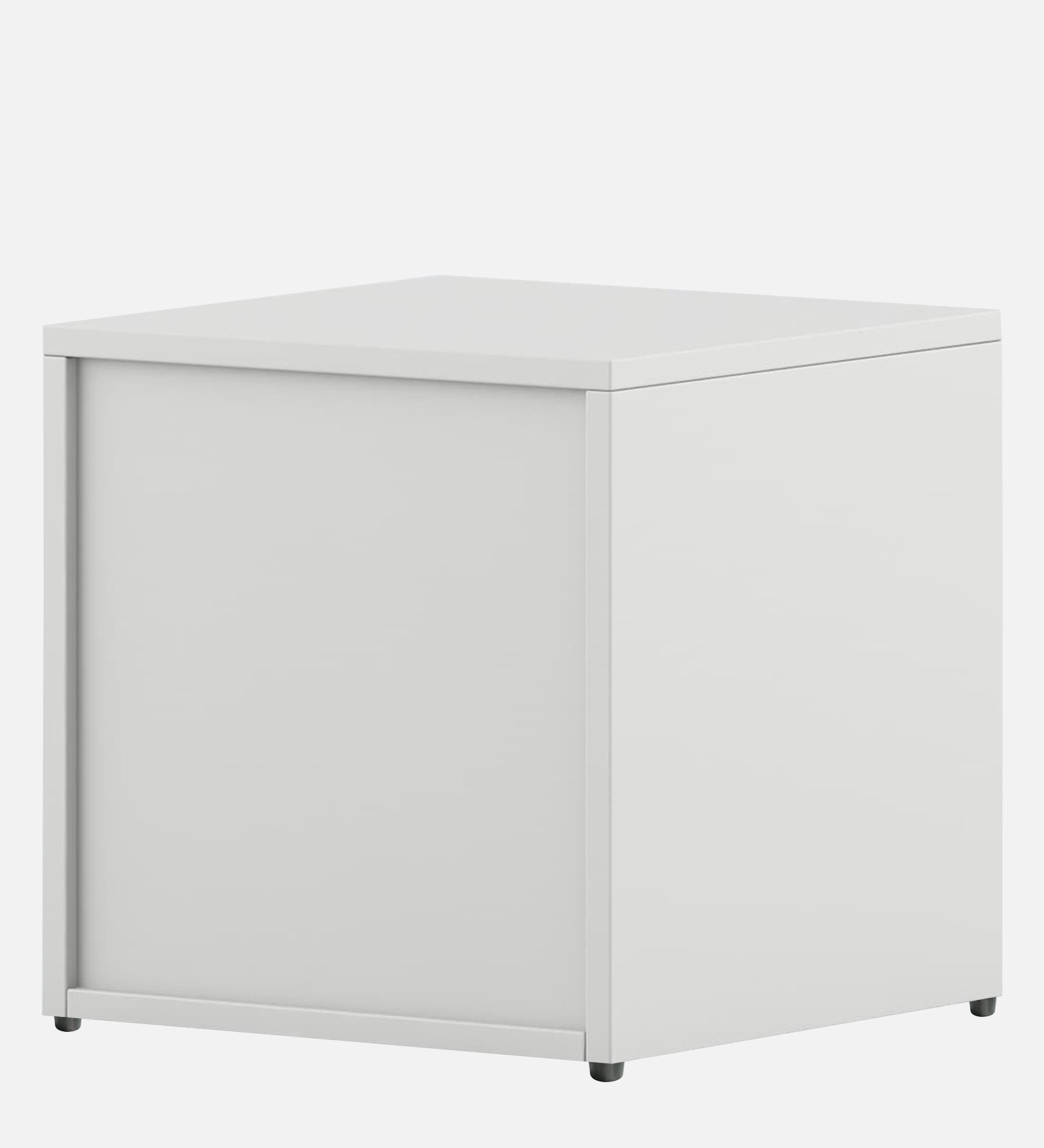 Fenn Bedside Table With Drawer in Oral Walnut & Frosty White Finish - Febonic Living