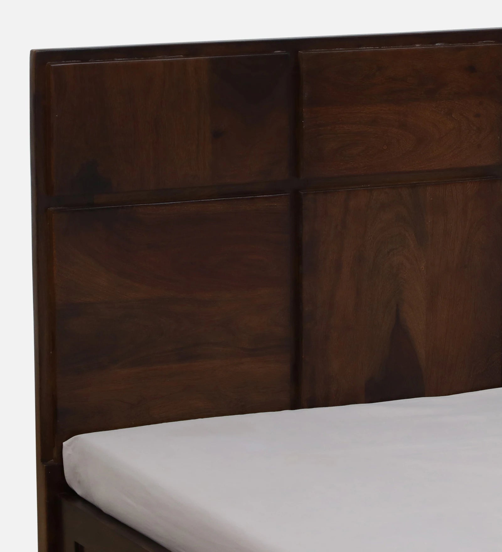Thor Sheesham Wood King Size Bed In Provincial Teak Finish With Hydraulic Storage - Febonic Living