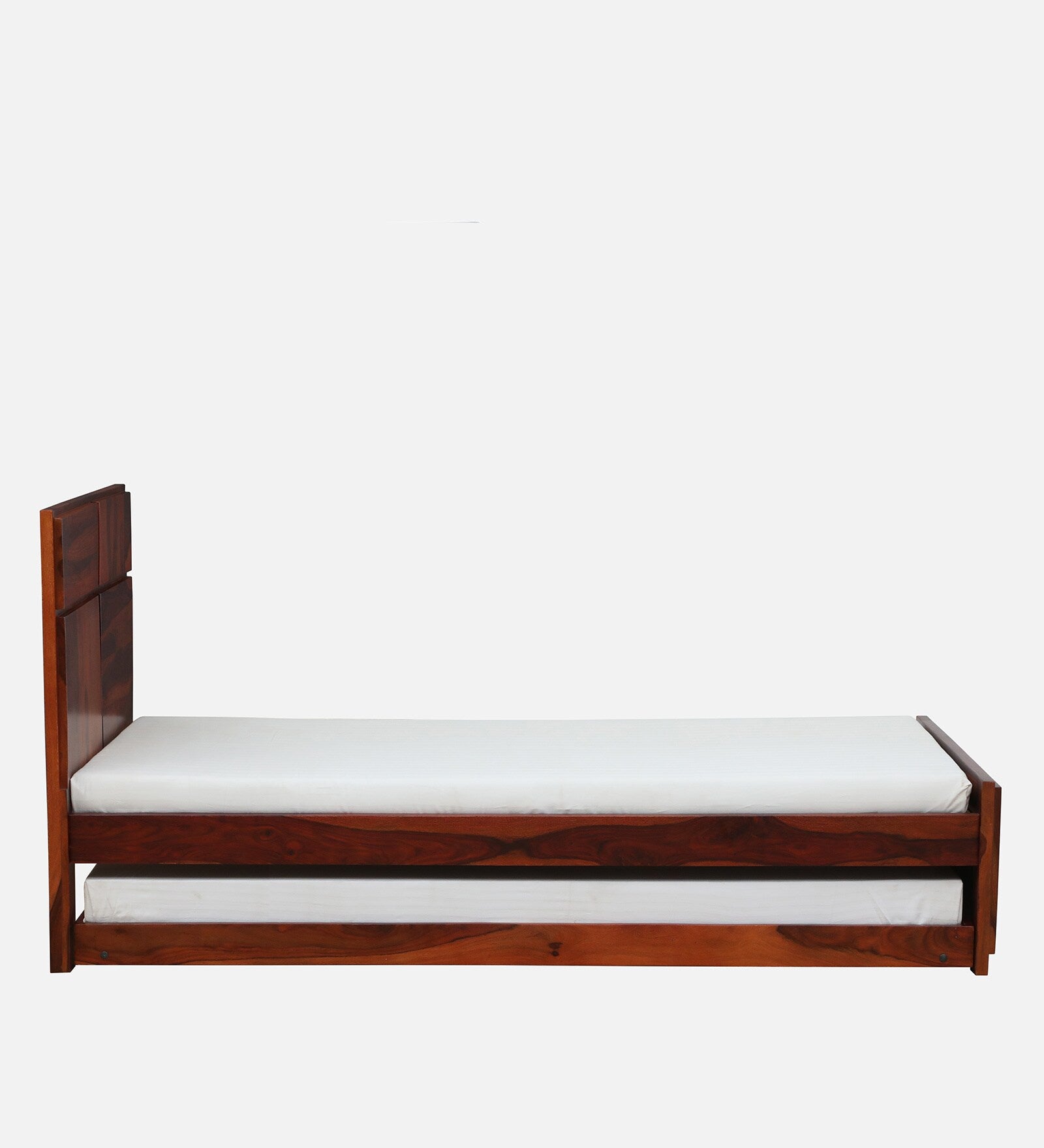Thor Sheesham Wood Single Bed In Honey Oak Finish With Trundle - Febonic Living