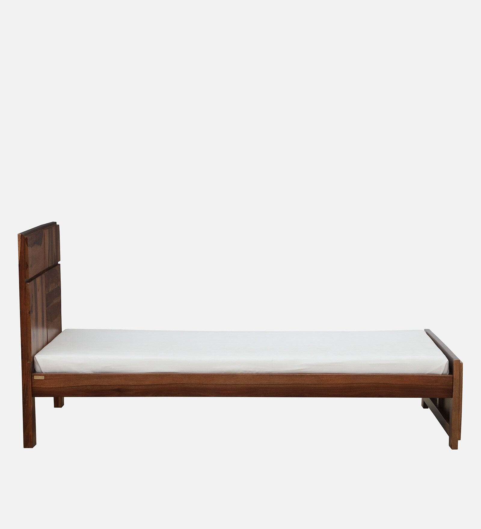Thor Sheesham Wood Single Bed In Rustic Teak Finish - Febonic Living