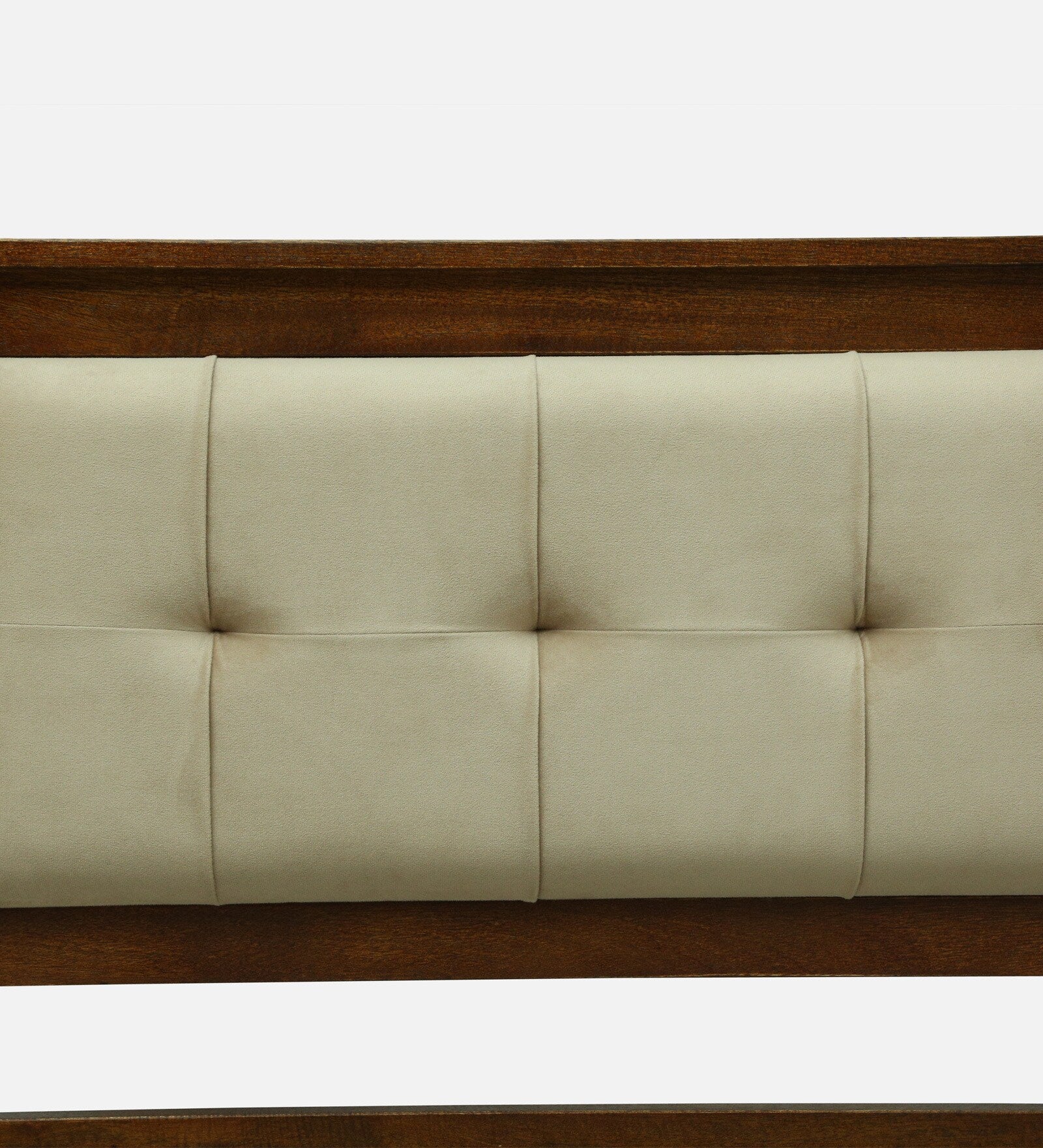 Verso Mango Wood King Size Bed With Metal Side Rail In Tubbaq Finish