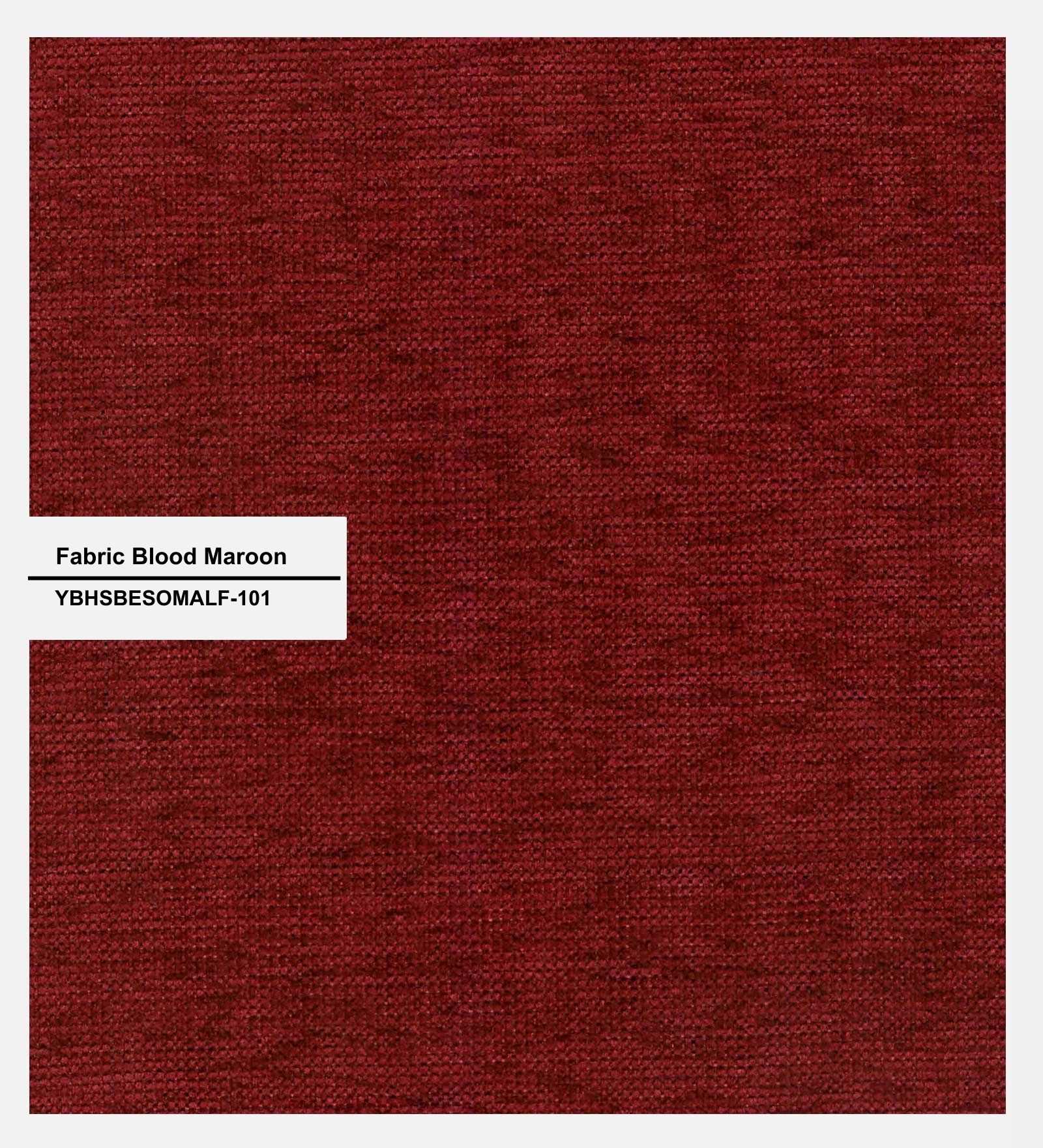 Sunny Fabric Queen Size Bed In Blood Maroon Colour - Febonic Living