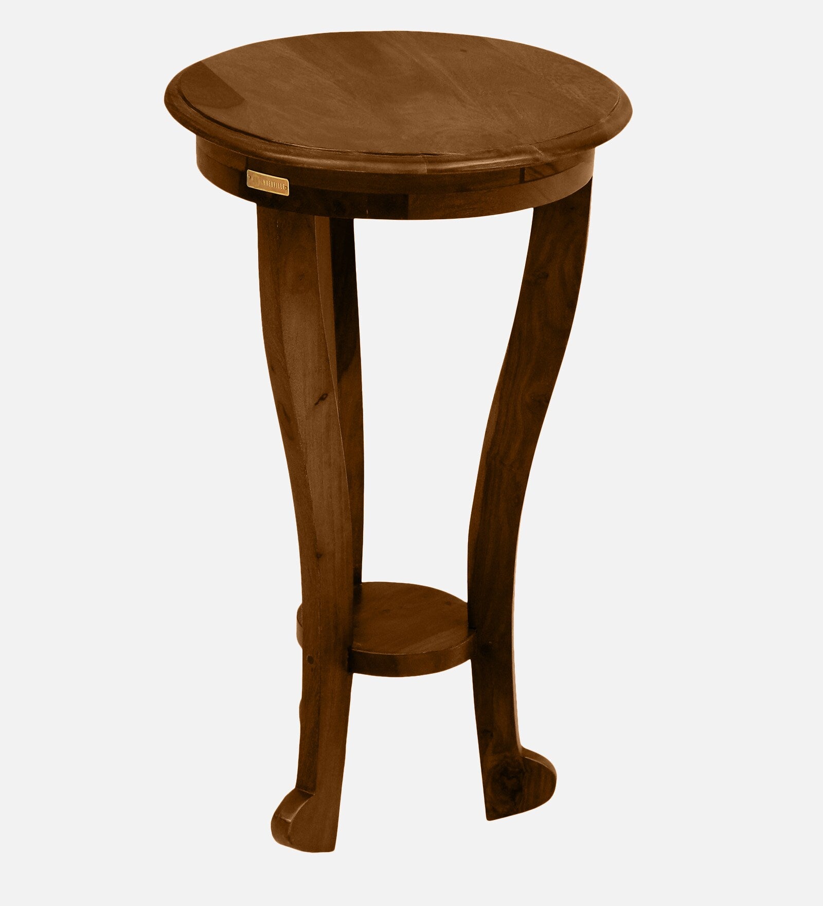 Evin Sheesham Wood End Table In Scratch Resistant Provincial Teak Finish - Febonic Living