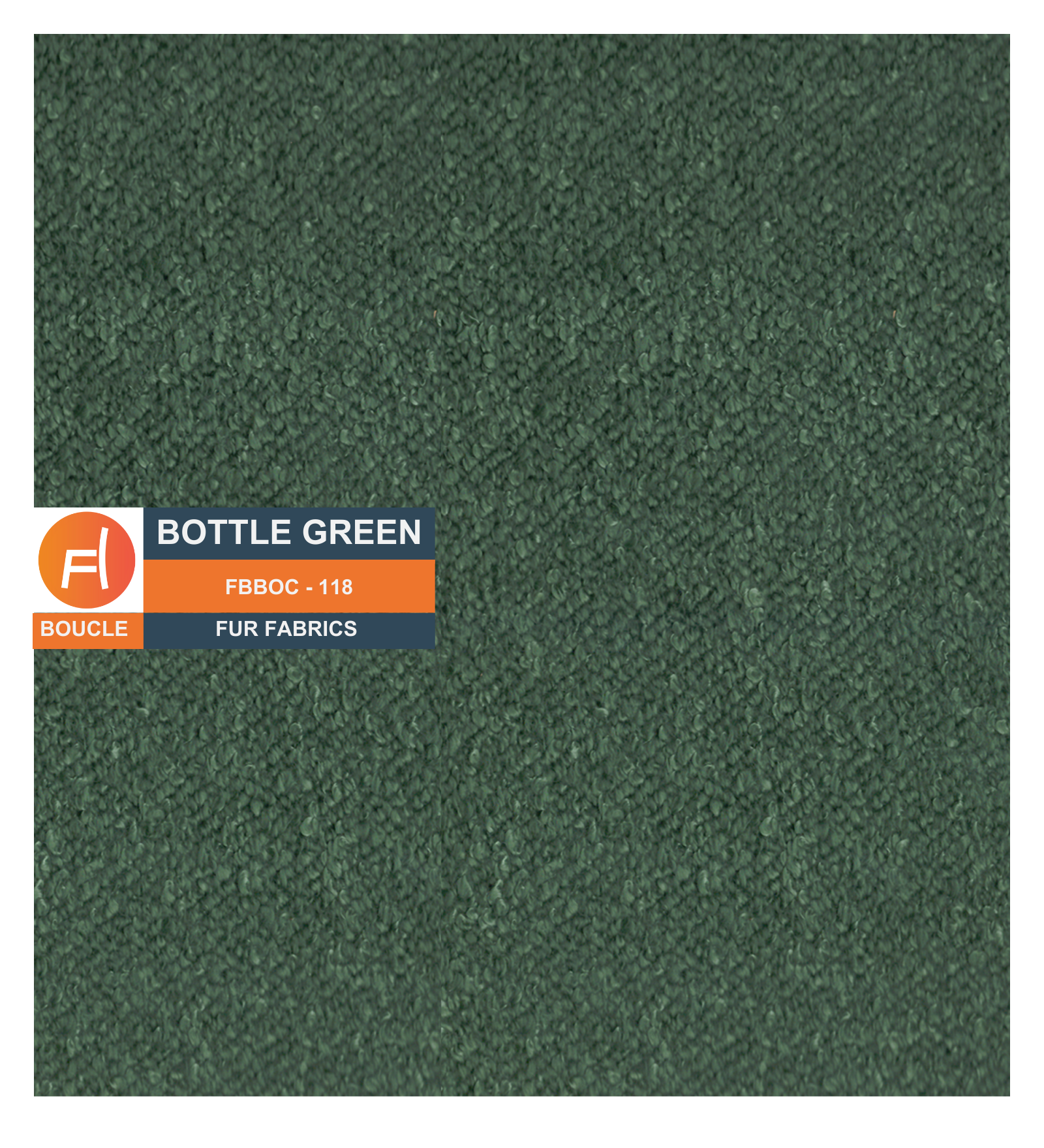 Nesco Boucle Fabric 1 Seater Sofa In Bottle Green Colour - Febonic Living