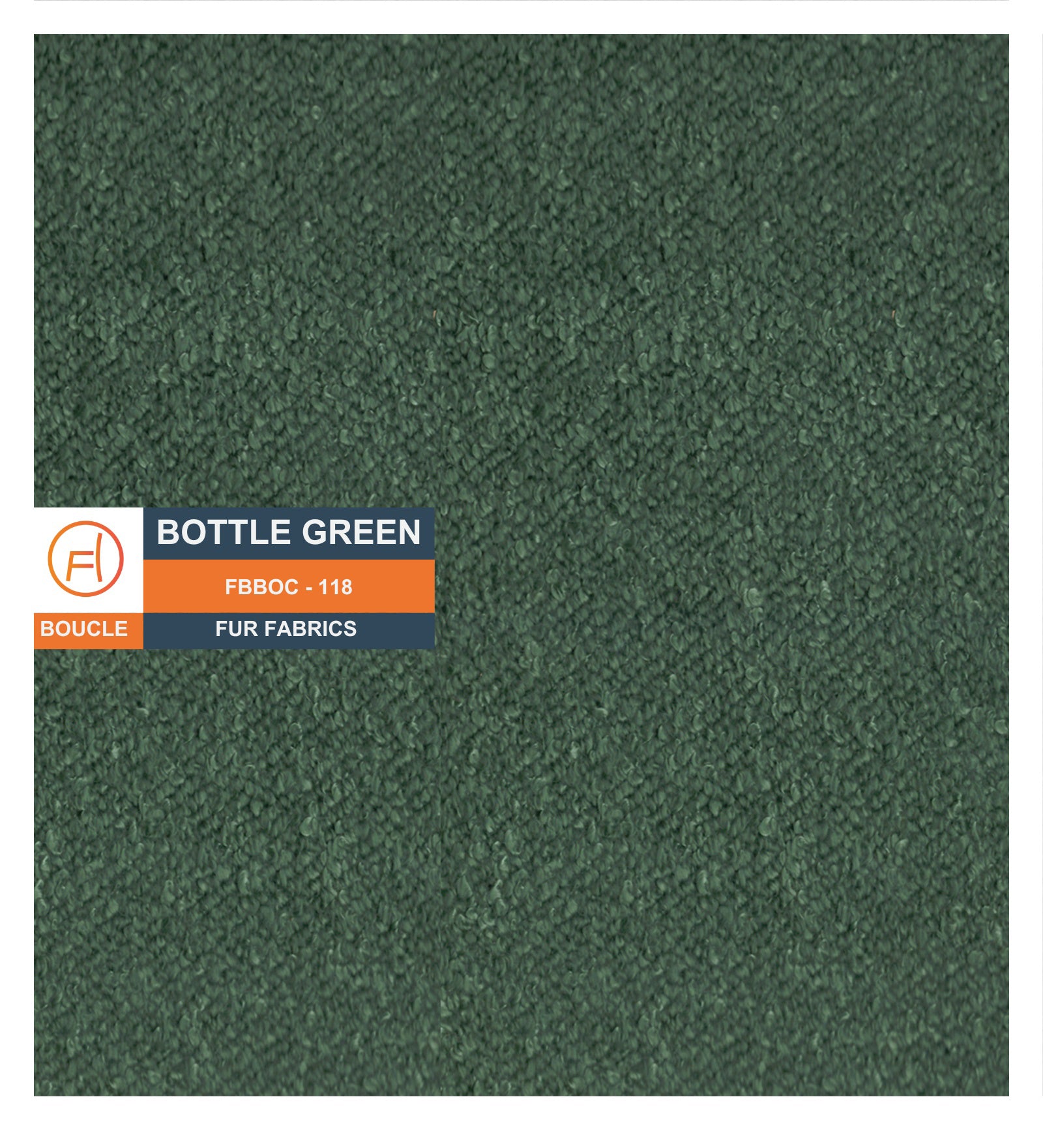 Noki Boucle Fabric Ottoman In Bottle Green Colour With Storage - Febonic Living
