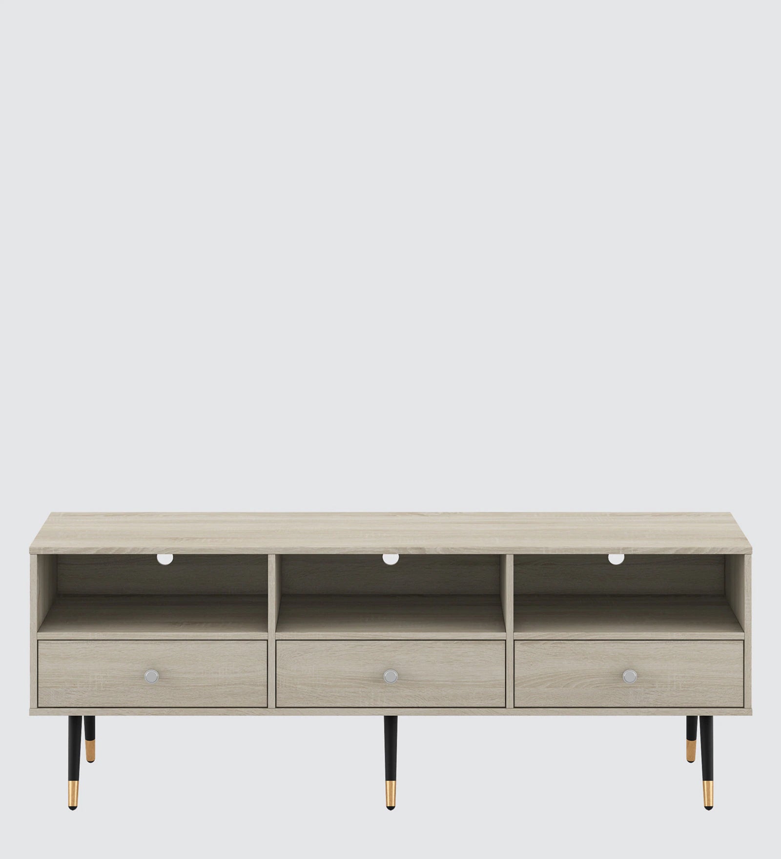 Breeze Tv Console Table in Frosty White Finish