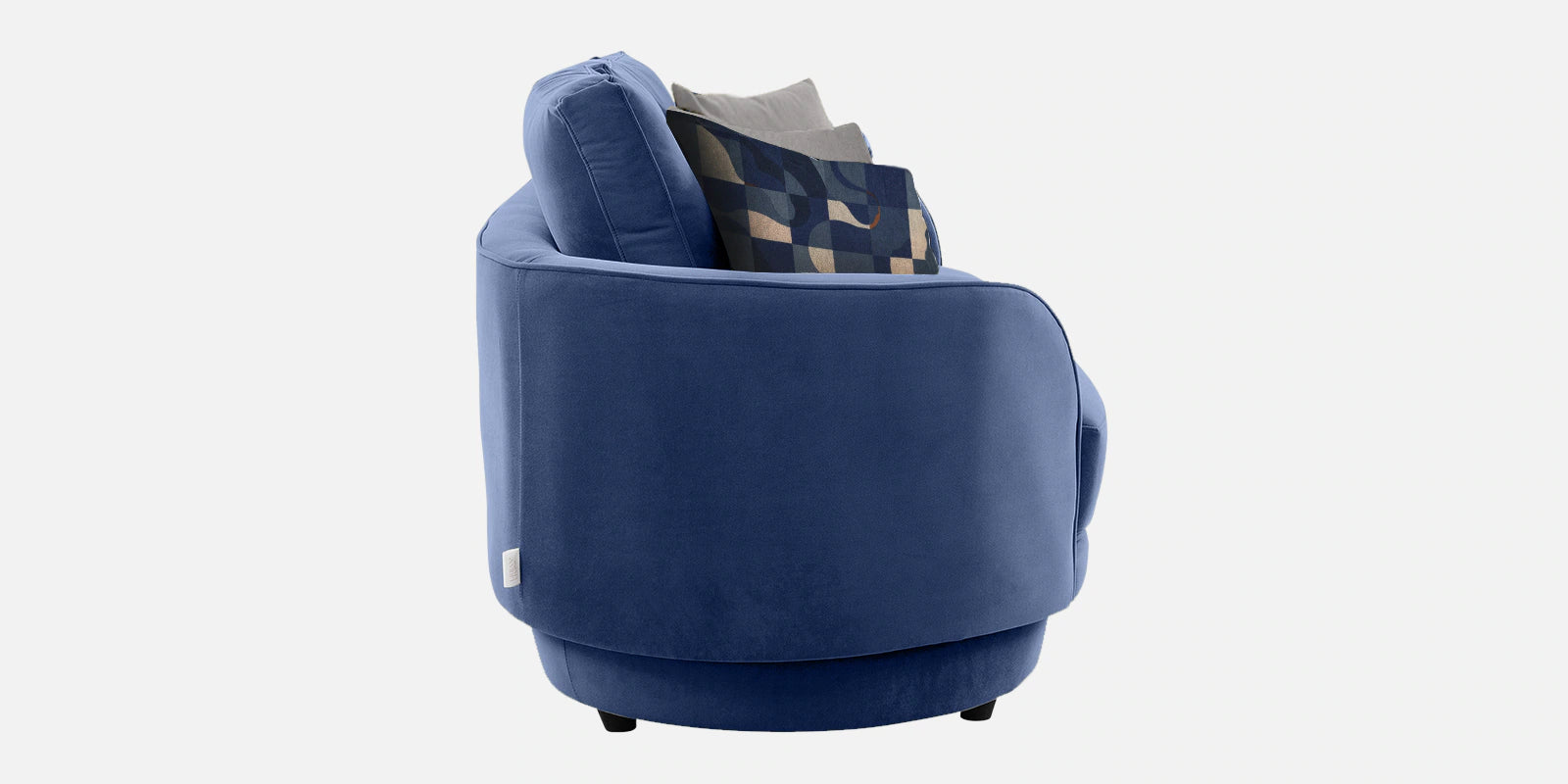 Tome Velvet 3 Seater Sofa In Imperial Blue Color