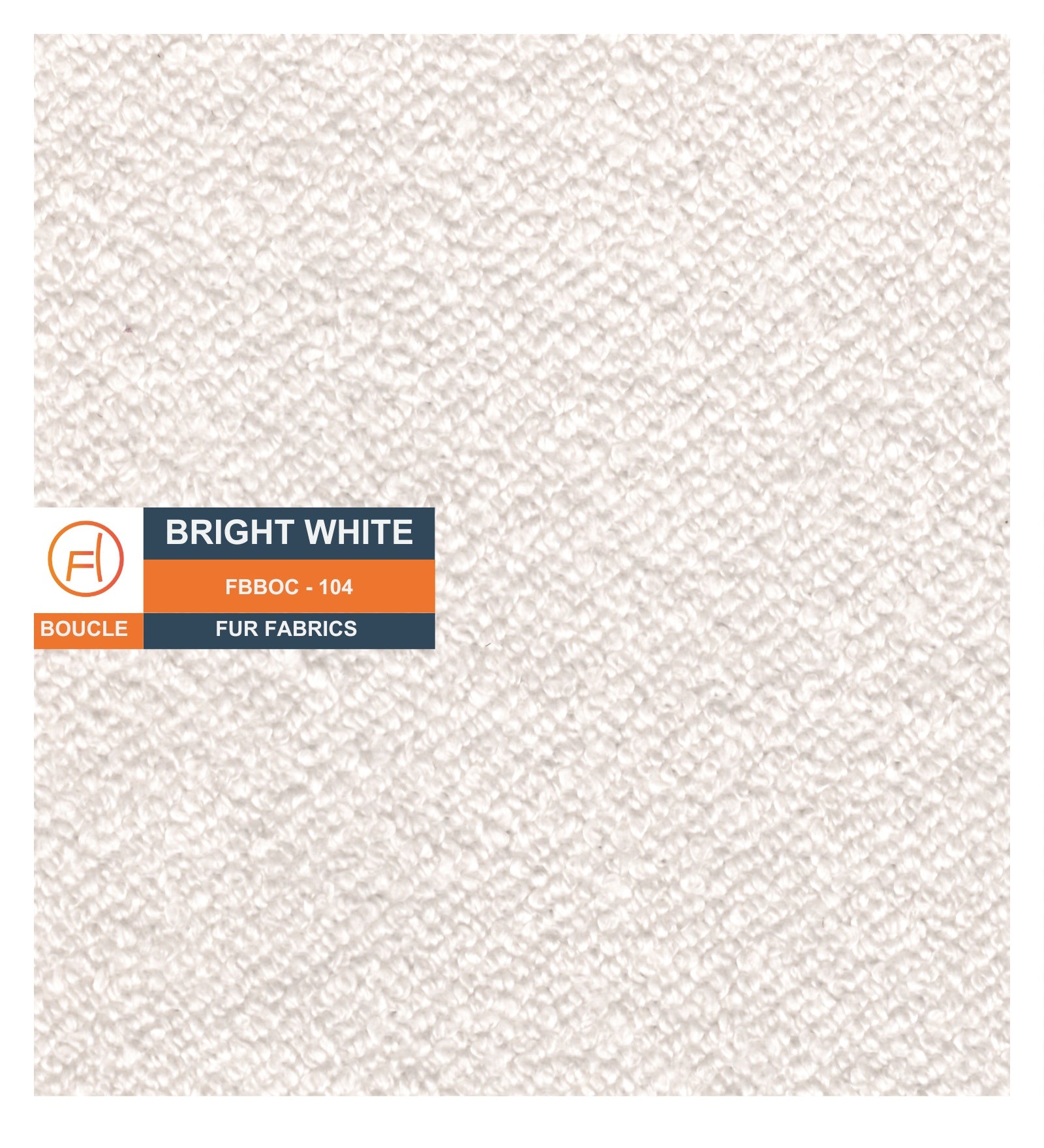 Rexi Boucle Fabric Bench In Bright White Colour - Febonic Living