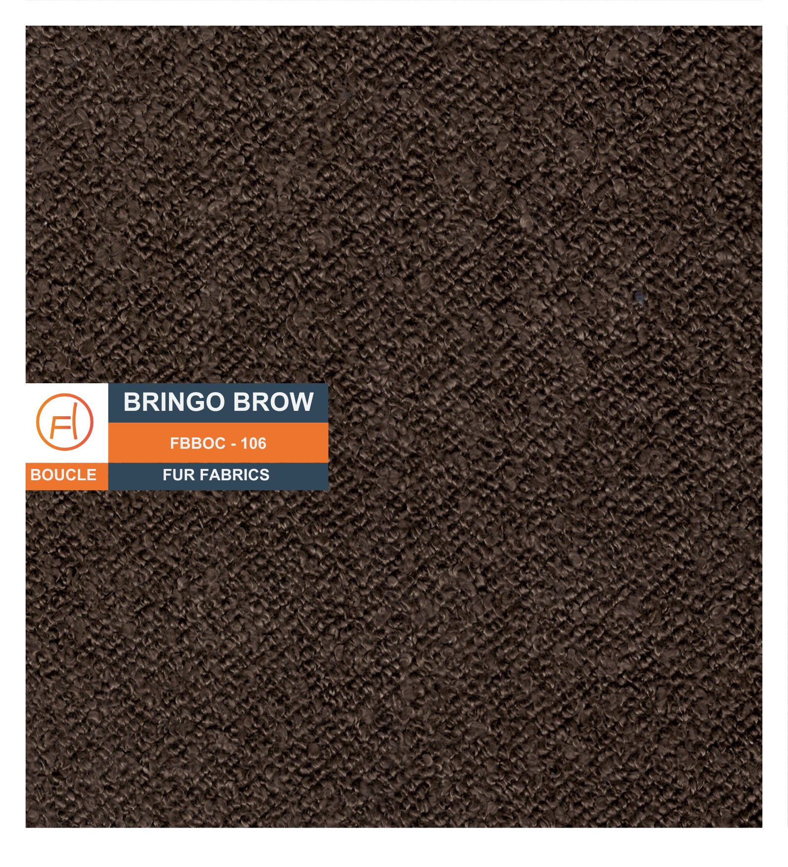 Noki Boucle Fabric Ottoman In Bringo Brown Colour With Storage - Febonic Living