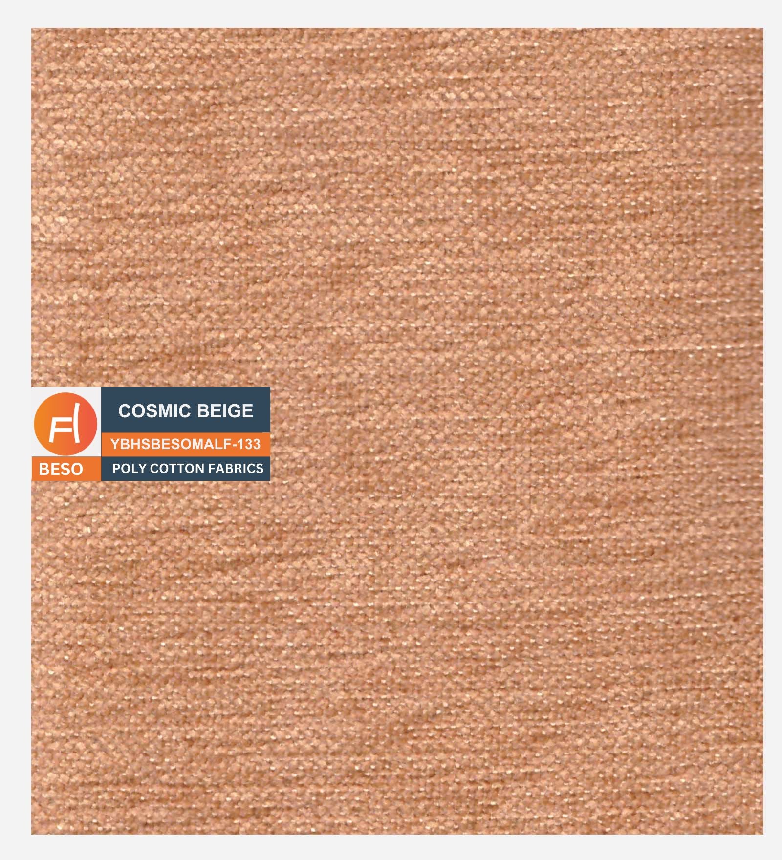 Orbit Fabric Bench In Cosmic Beige Colour - Febonic Living