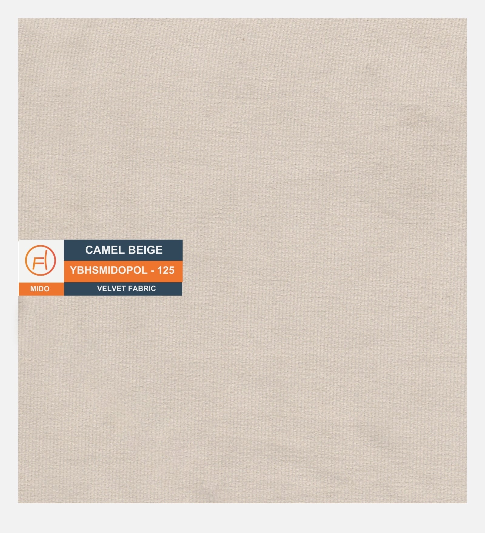 Cartes Velvet Bench In Camel Beige Colour