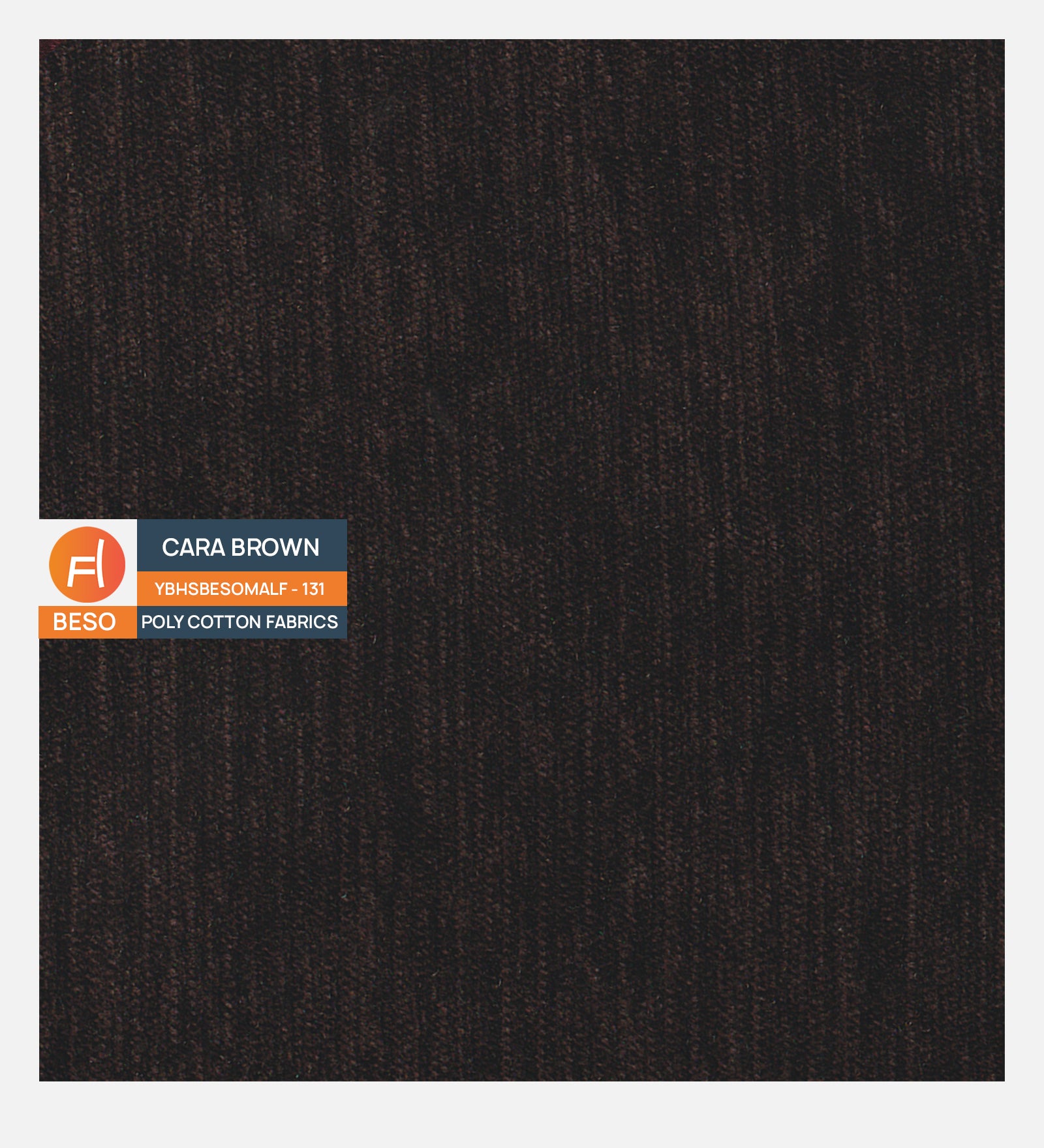 Melaan Fabric 1 Seater Sofa In Cara Brown Colour