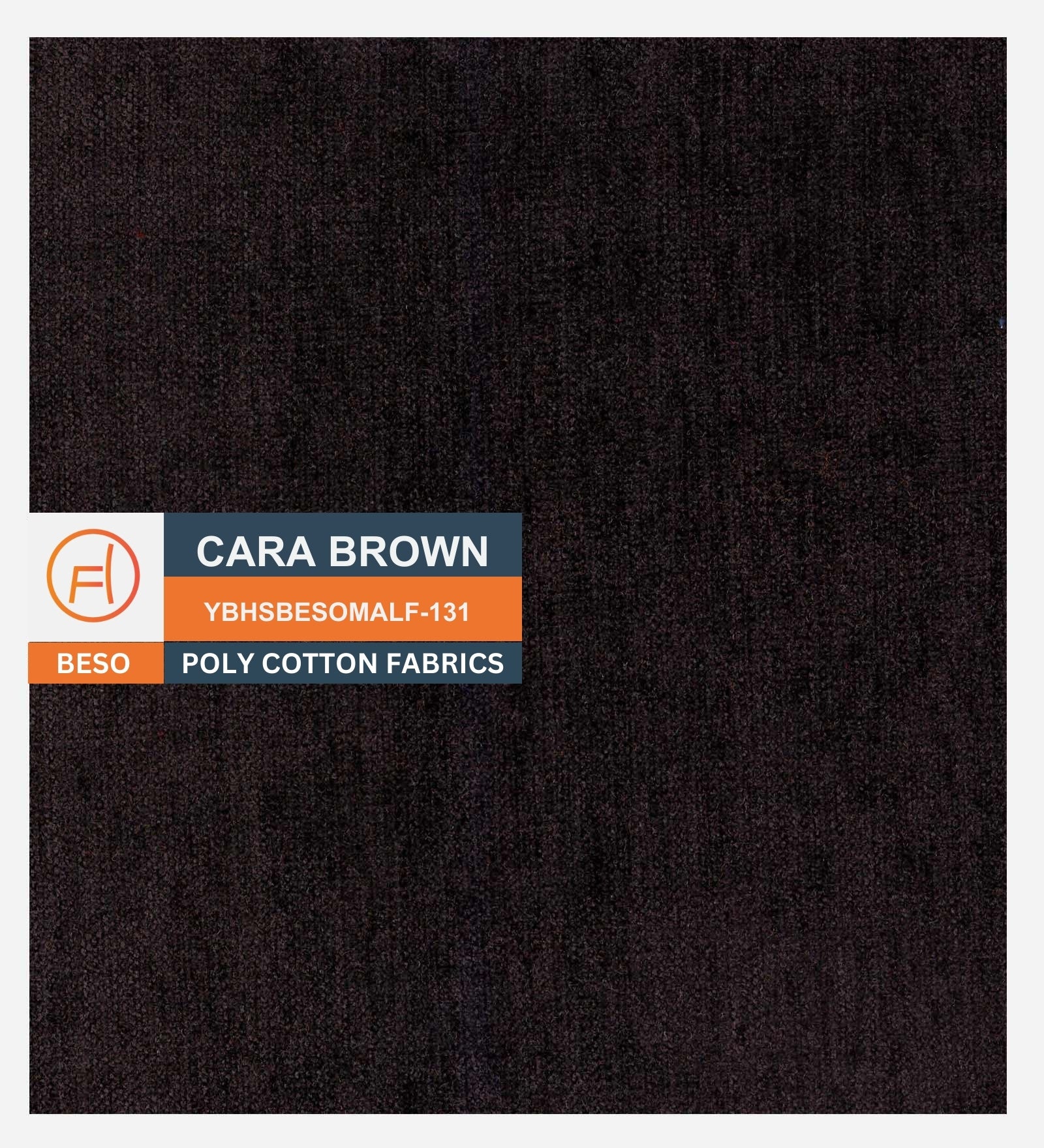 Ruggy Fabric Storage Ottoman in Cara Brown Colour - Febonic Living