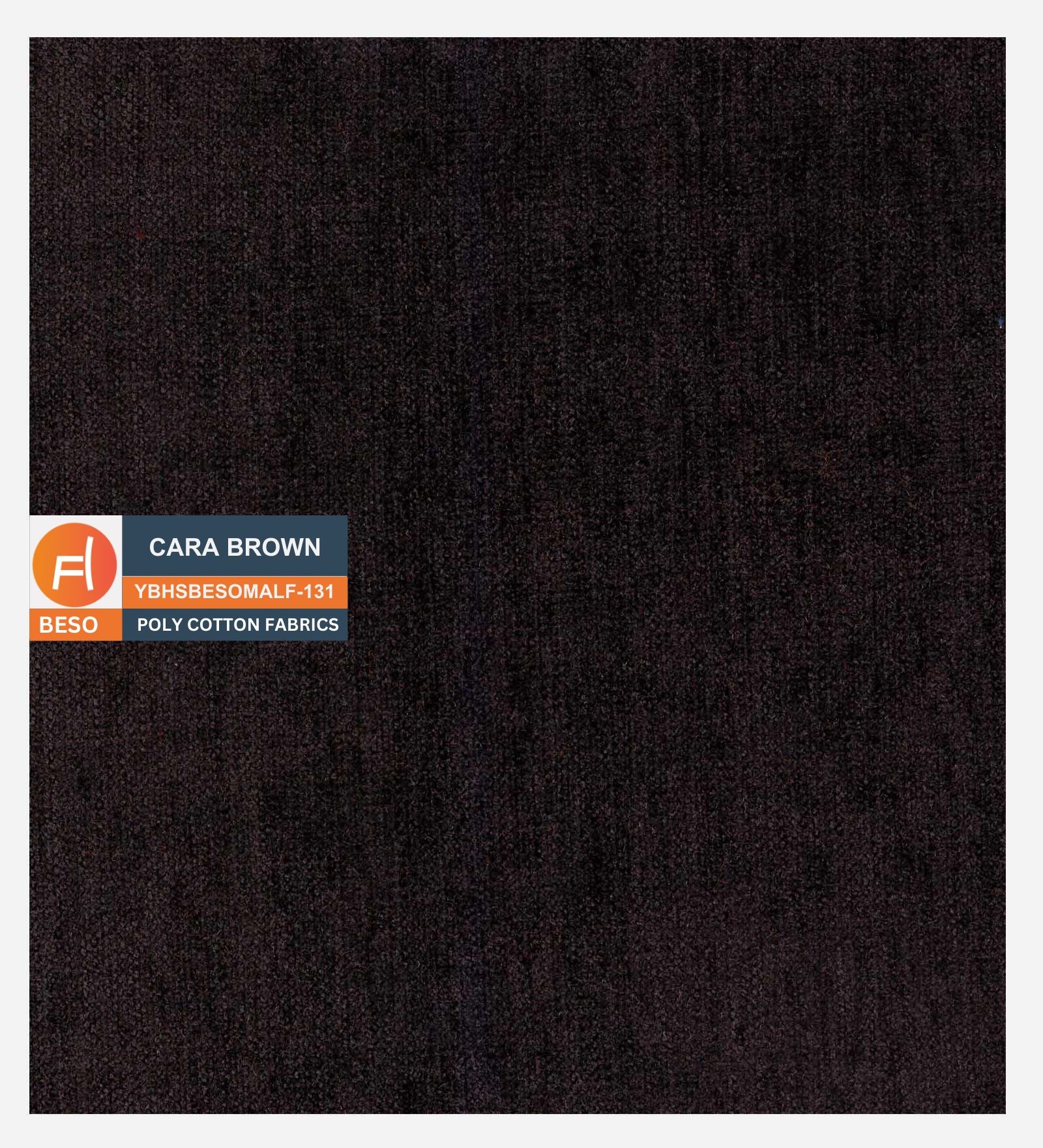 Siddy Fabric 1 Seater Sofa in Cara Brown Colour