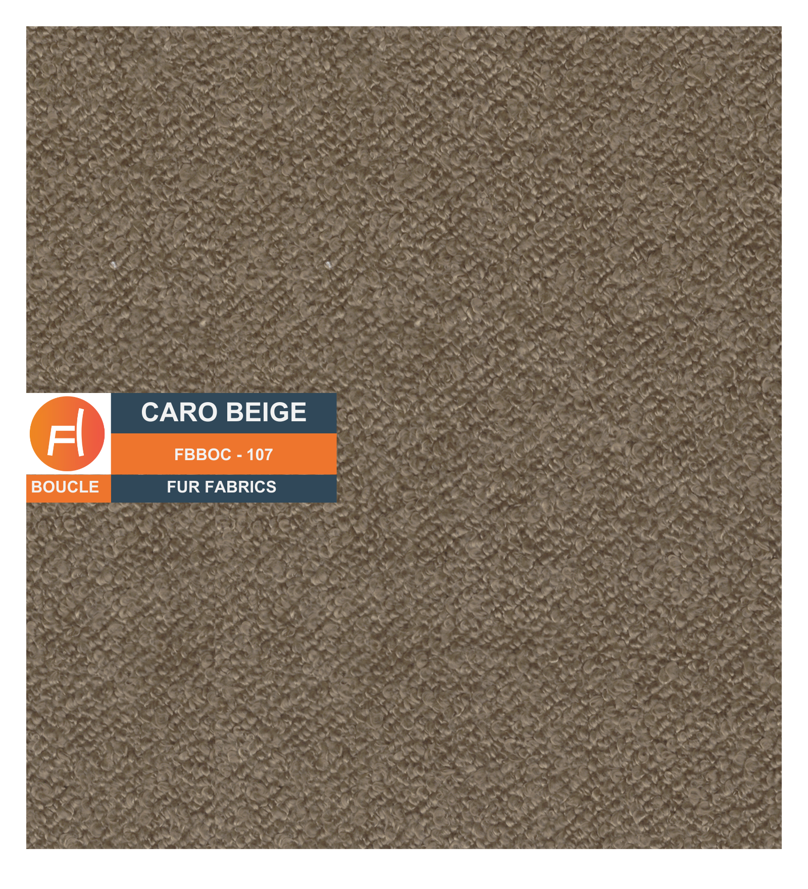 Nesco Boucle Fabric 1 Seater Sofa In Cara Beige Colour - Febonic Living