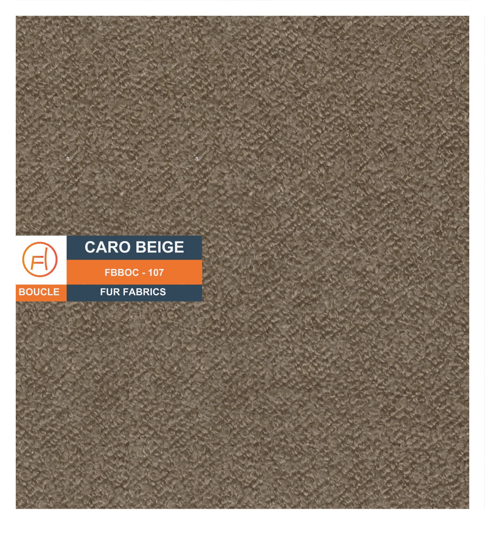 Noki Boucle Fabric Ottoman In Caro Beige Colour With Storage - Febonic Living