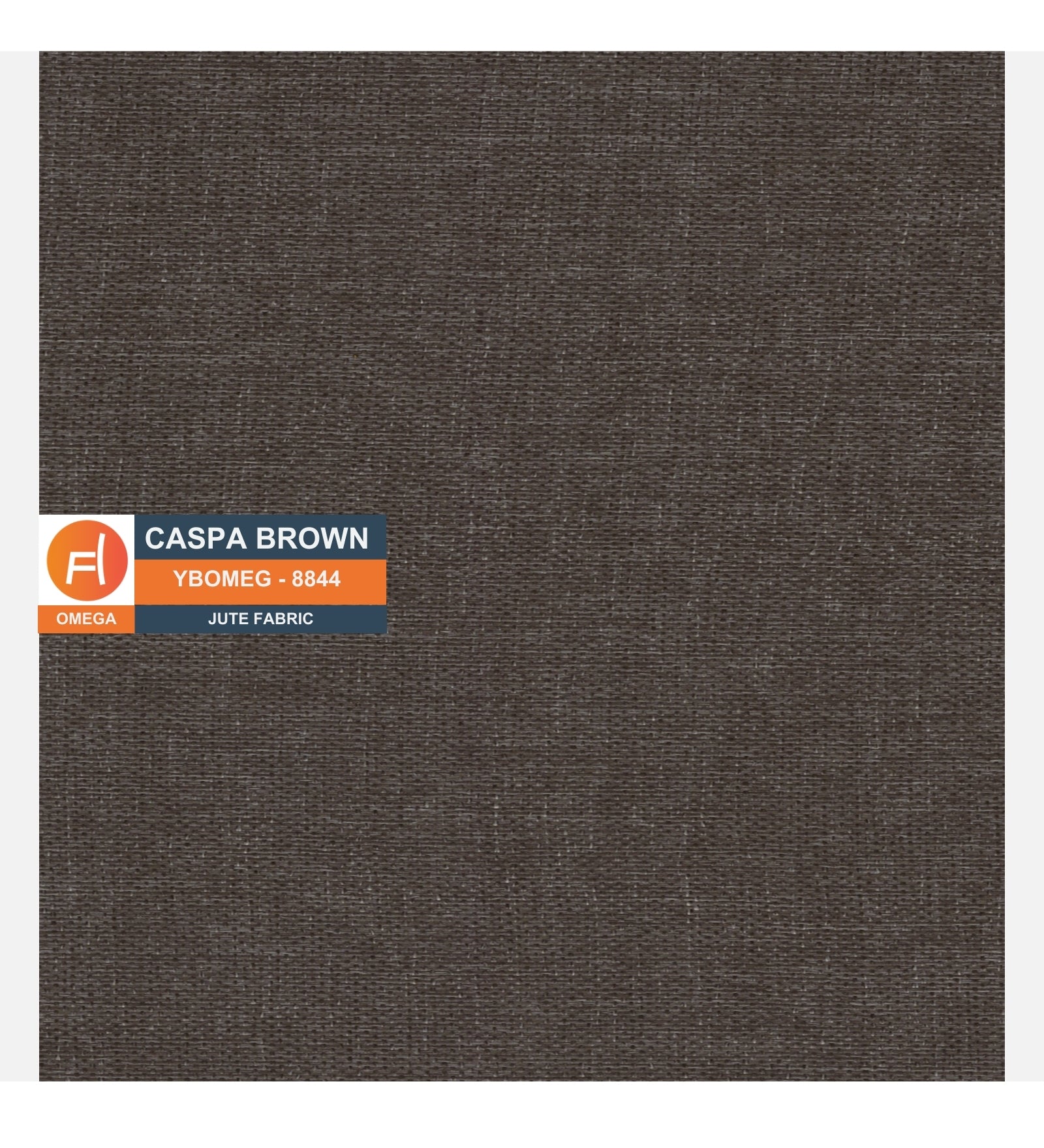 Omega Poly Cotton Fabric Caspa Brown Colour - Febonic Living